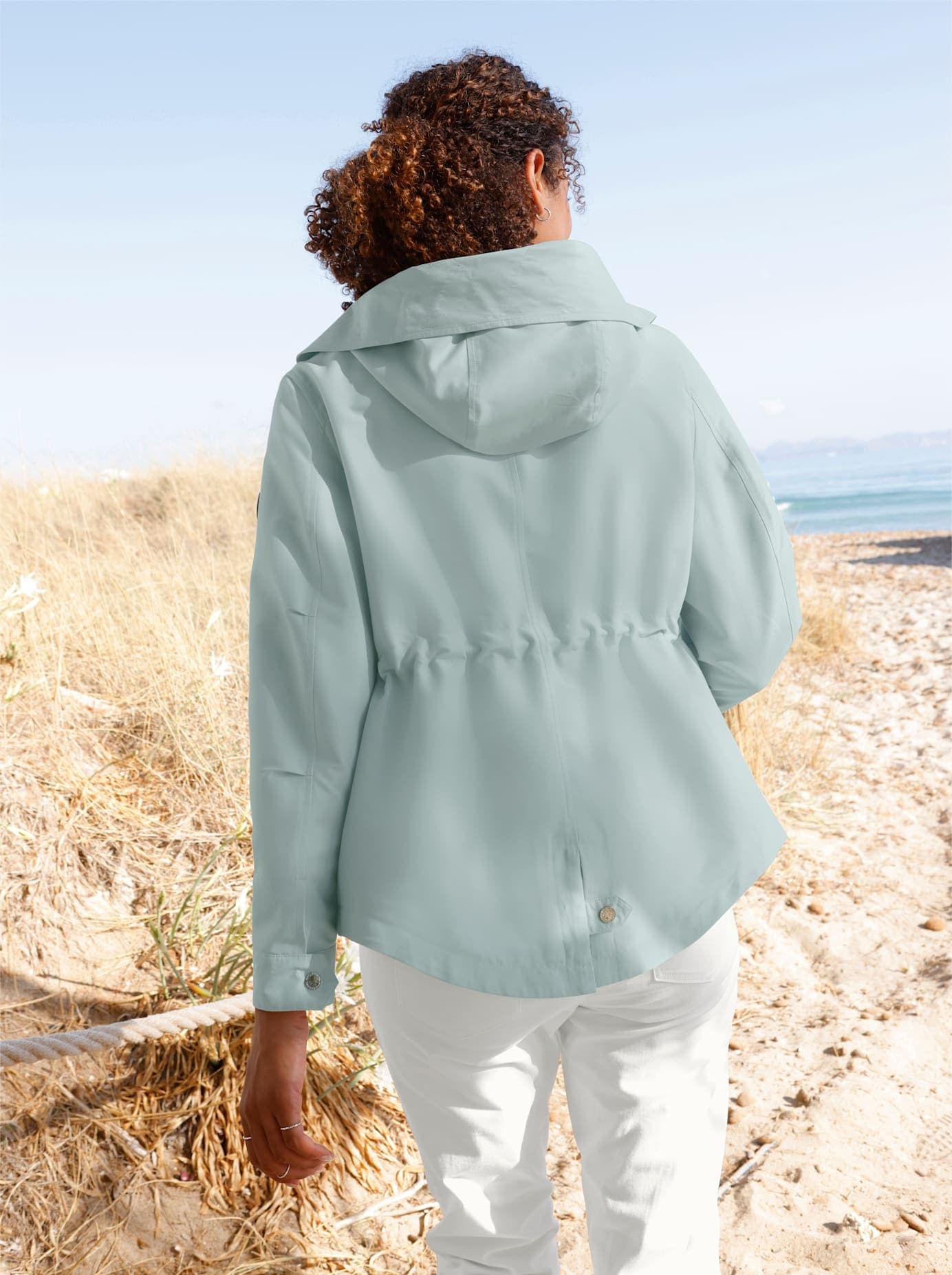 Casual Looks Langjacke mit Kapuze