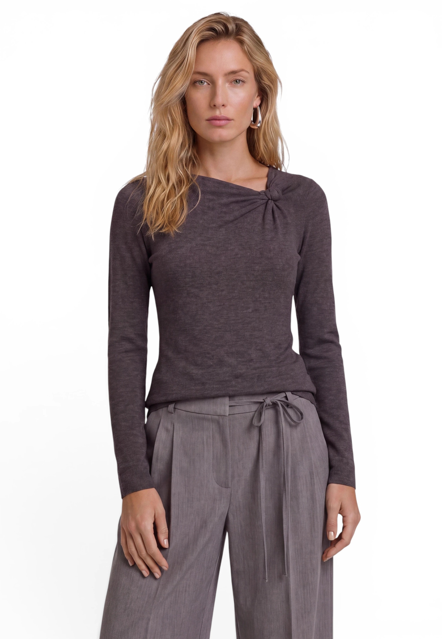 Zero Langarmshirt »Langarm-Shirt mit Schnalle«