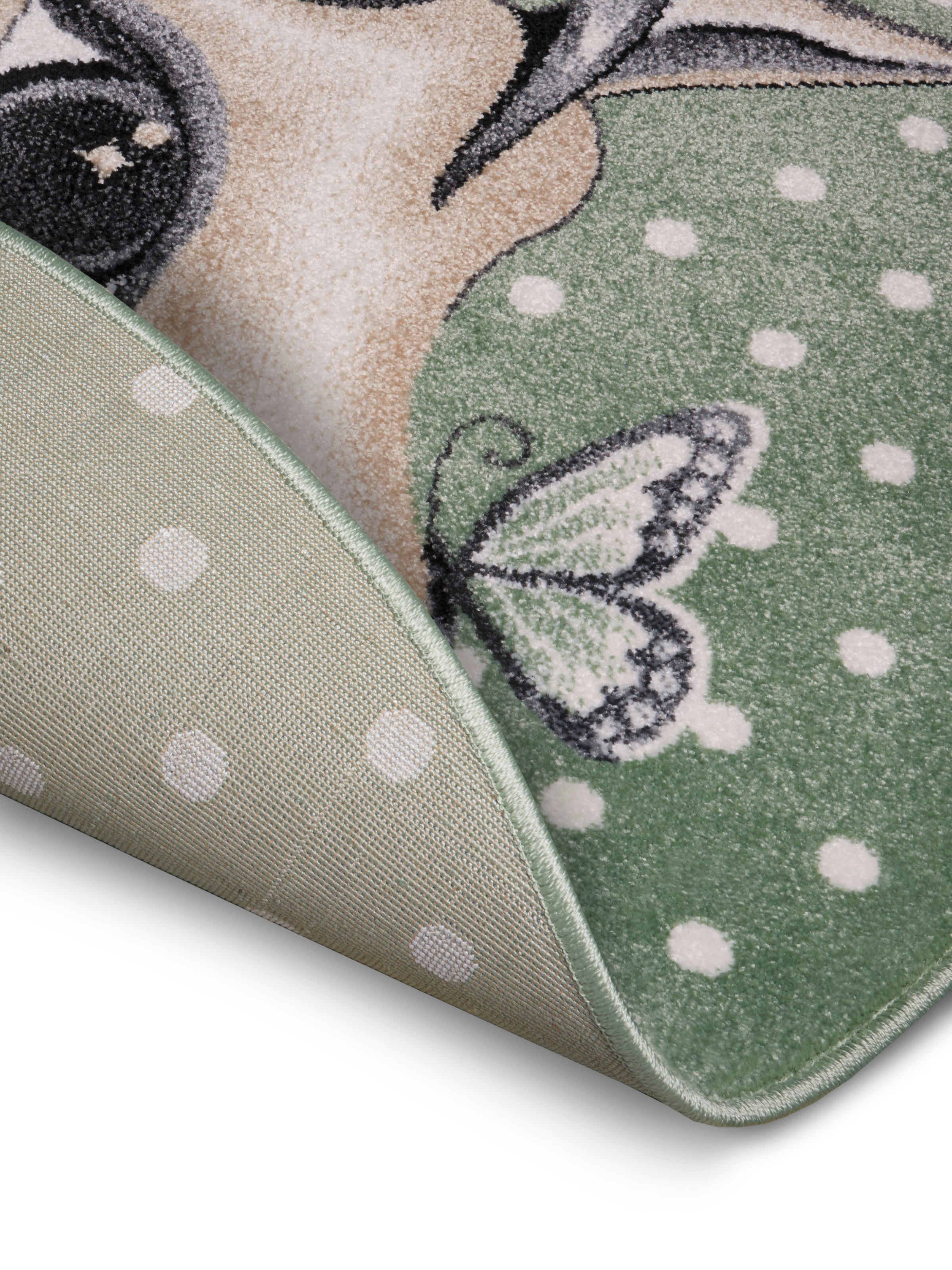 HANSE Home Teppich »Cute Unicorm«, rund, 9 mm Höhe, Farbenfrohes Design, Spielunterlage, Tiere