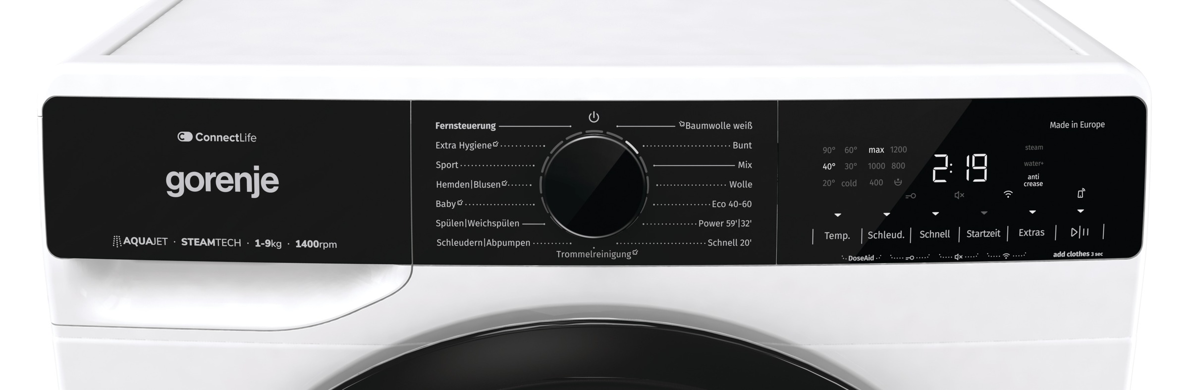 GORENJE Waschmaschine »WPNA94A1TS«, 9 kg, 1400 U/min, Energieklasse A-10%