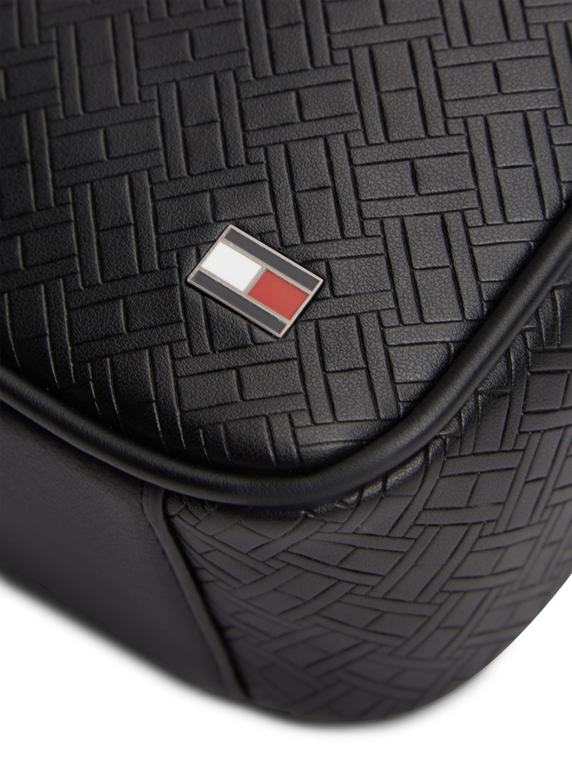 Tommy Hilfiger Umhängetasche »TH EMBOSSED FLAG MINI REPORTER« Unisex Mini-Bag, Schultertasche, Cross-Body Bag mit Allover-Muster TH