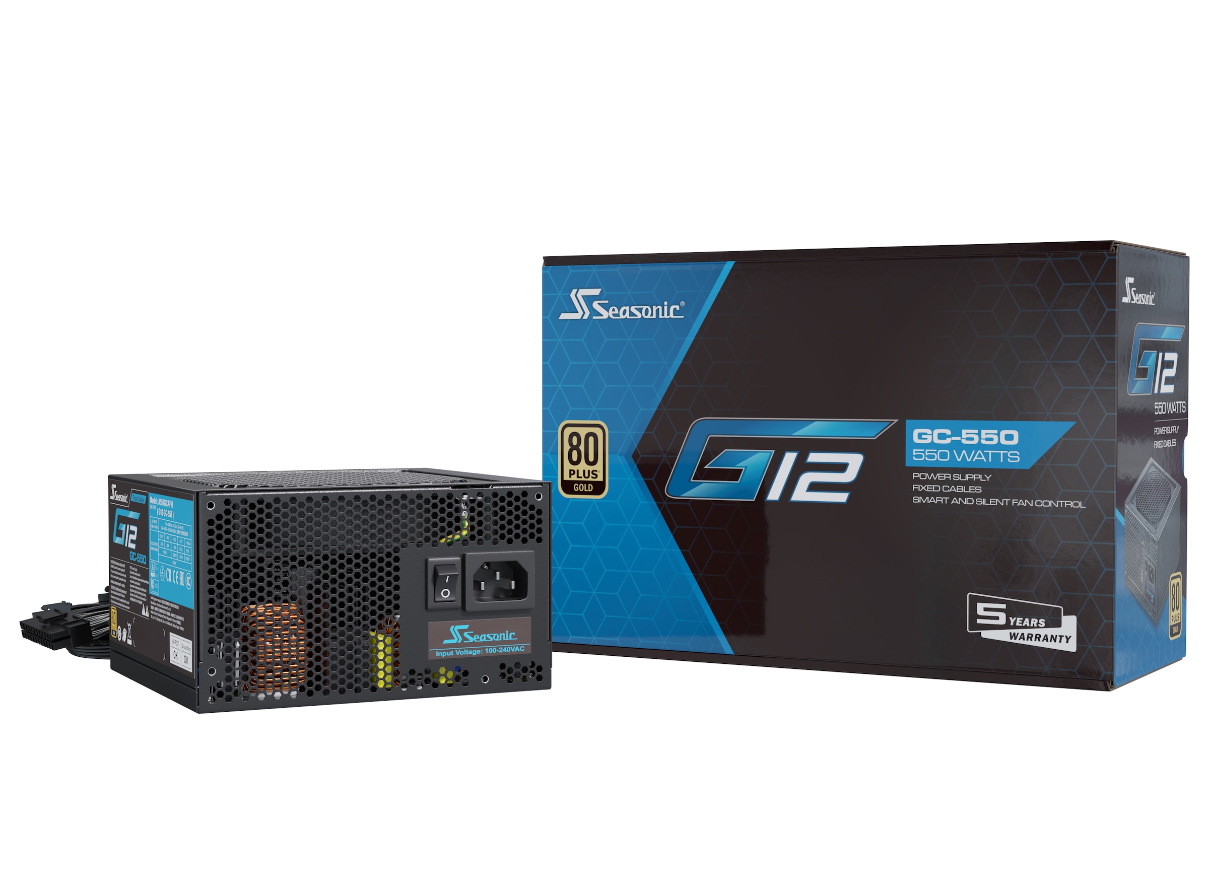 Seasonic PC-Netzteil »G12 GC-550«, (1 St.), 80+ Gold