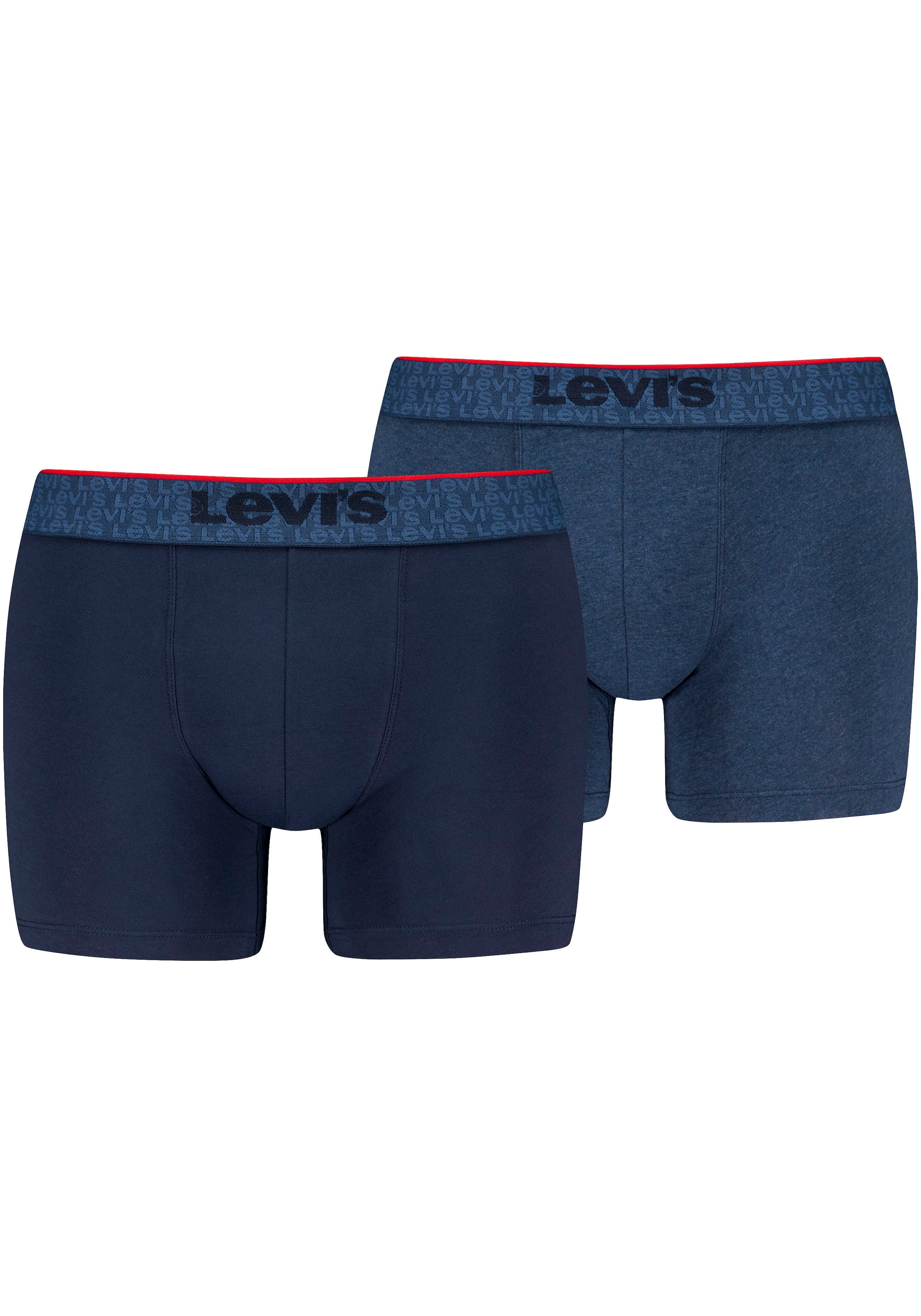 Boxershorts, (2er-Pack), mit farbbesetztem Webgummibund