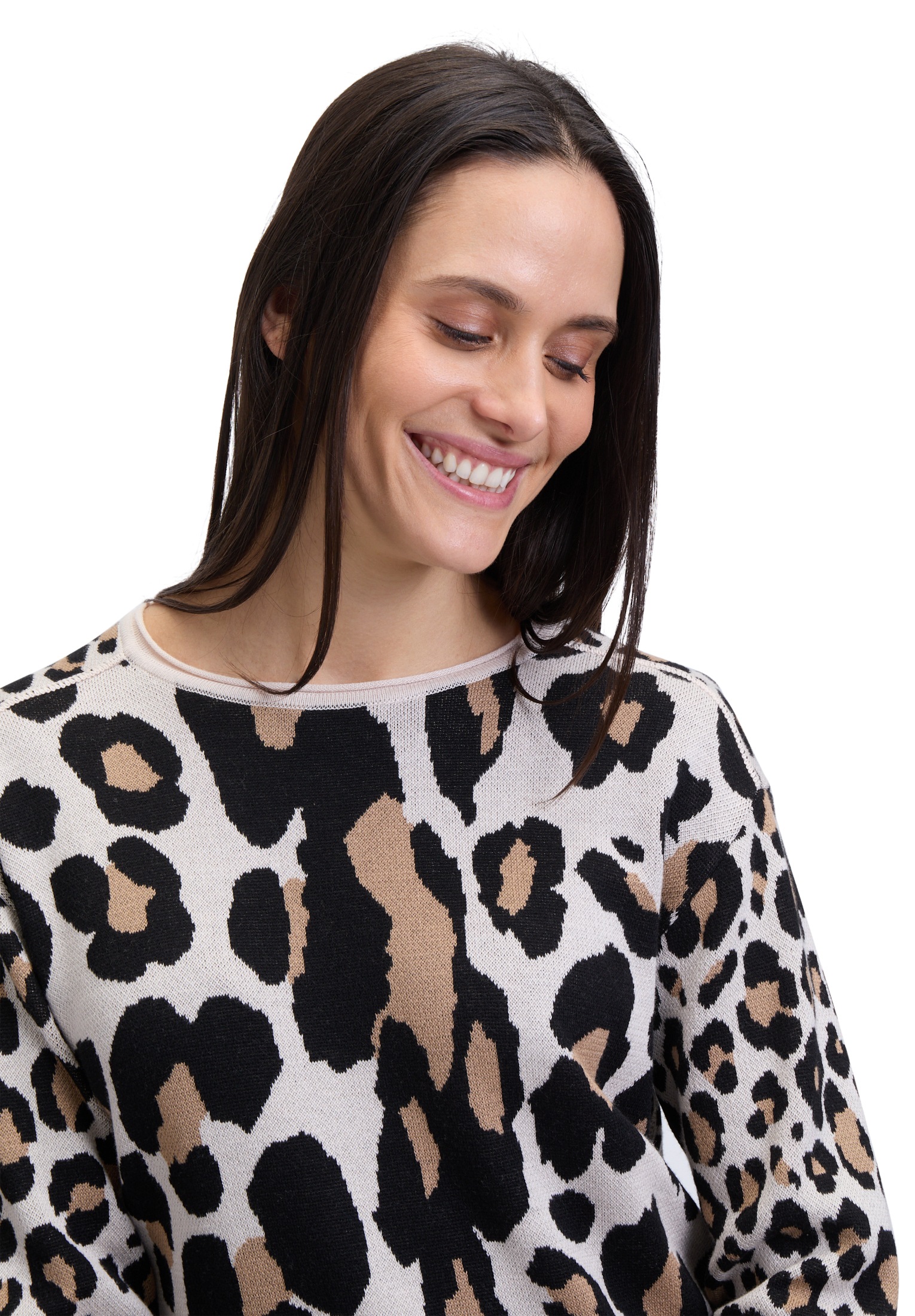 Betty Barclay Rundhalspullover »Feinstrickpullover mit Jacquard«