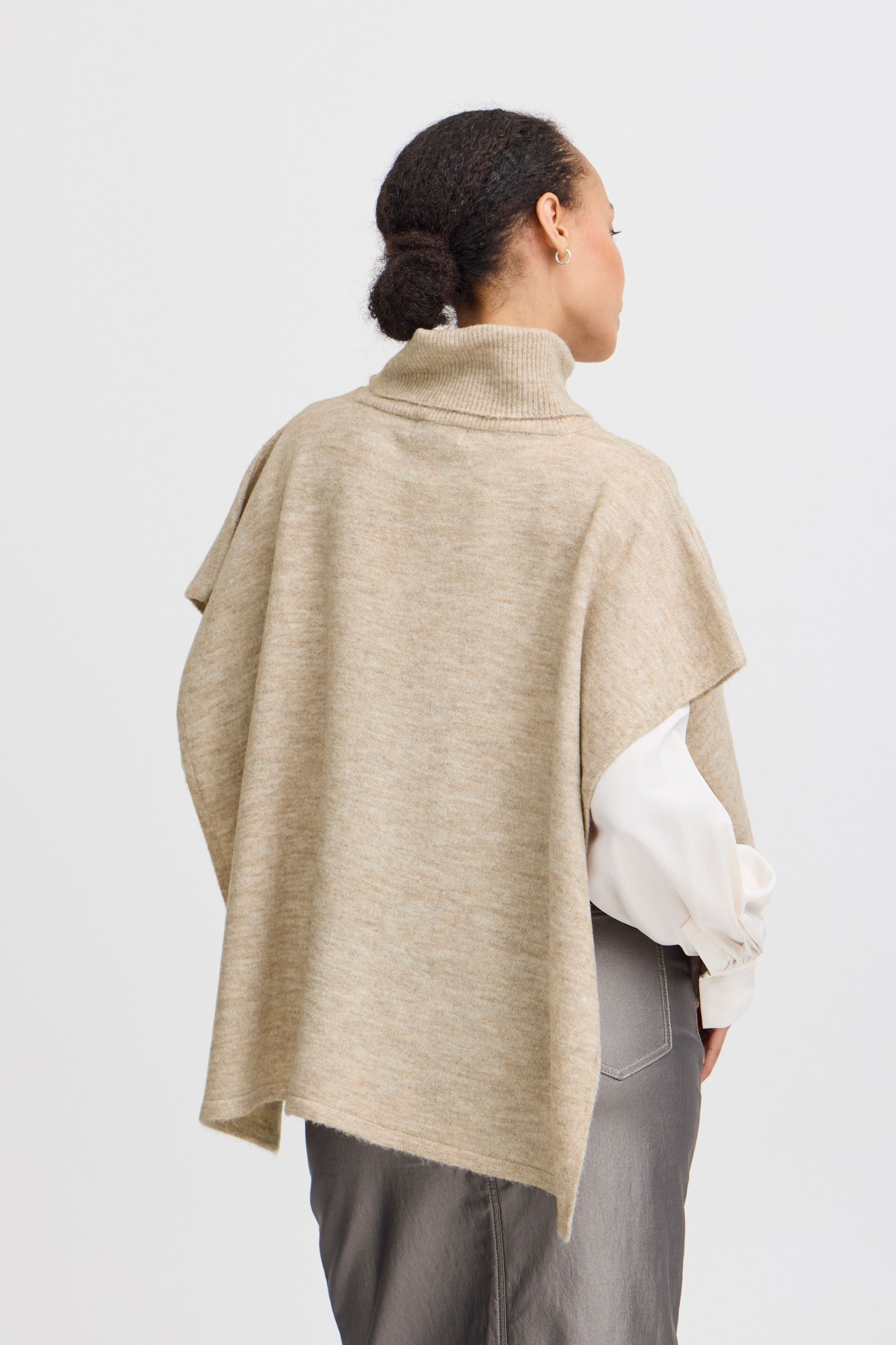 b.young Strickfleece-Pullover »Strickpullover BYVIKSI PONCHO 1 -«