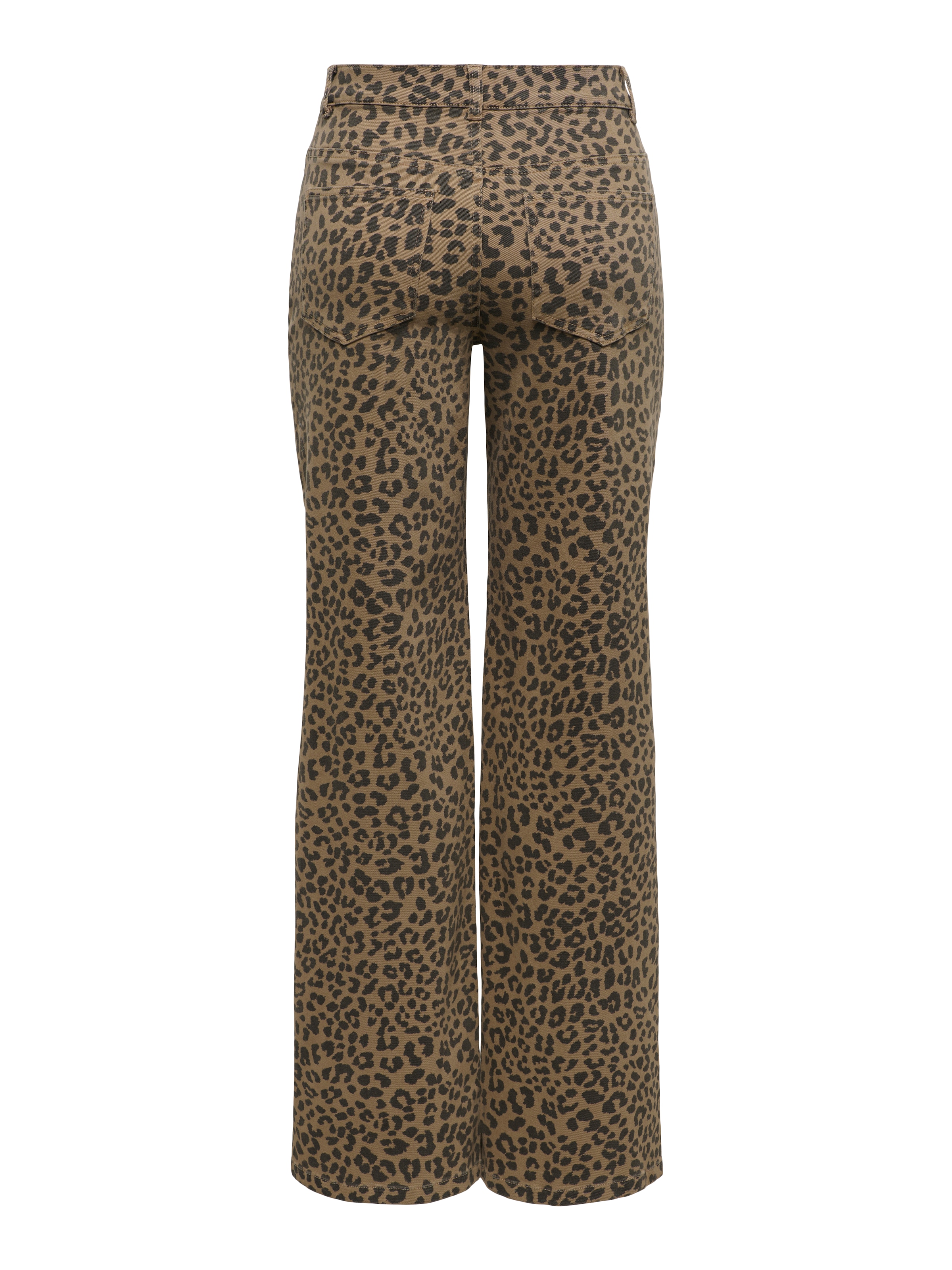 ONLY High-waist-Jeans »ONLMADISON HW WIDE ANIMAL PANT PNT« Baumwollmischung, wide fit, high waist