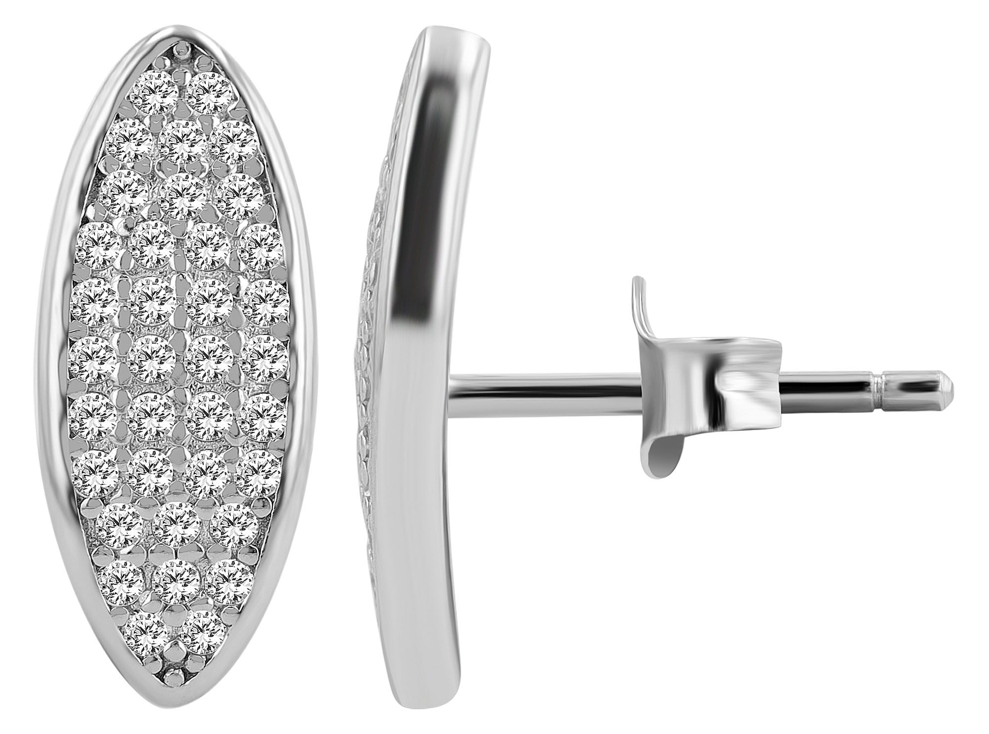 Adelia´s Paar Ohrstecker »Damen Ohrringe ¿ Ohrstecker aus 925 Silber mit Zirkonia«
