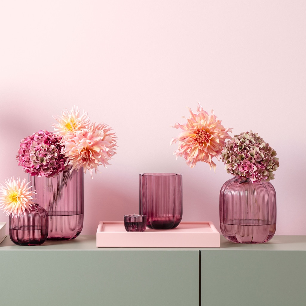 Villeroy & Boch Dekovase »Vase Fleur 11 cm pink« Spülmaschinenfest