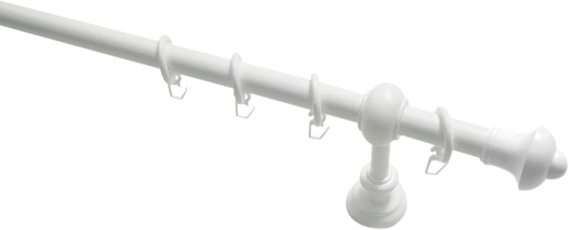 GARDINIA Gardinenstange »Gardinenstangen Set Metall«, 1 läufig-läufig, Fixmaß, Serie Bifo