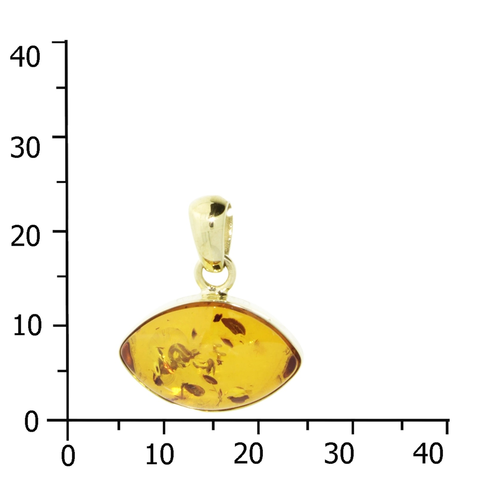 OSTSEE-SCHMUCK Kettenanhänger »- Marfa - Gold 333/000 - Bernstein«
