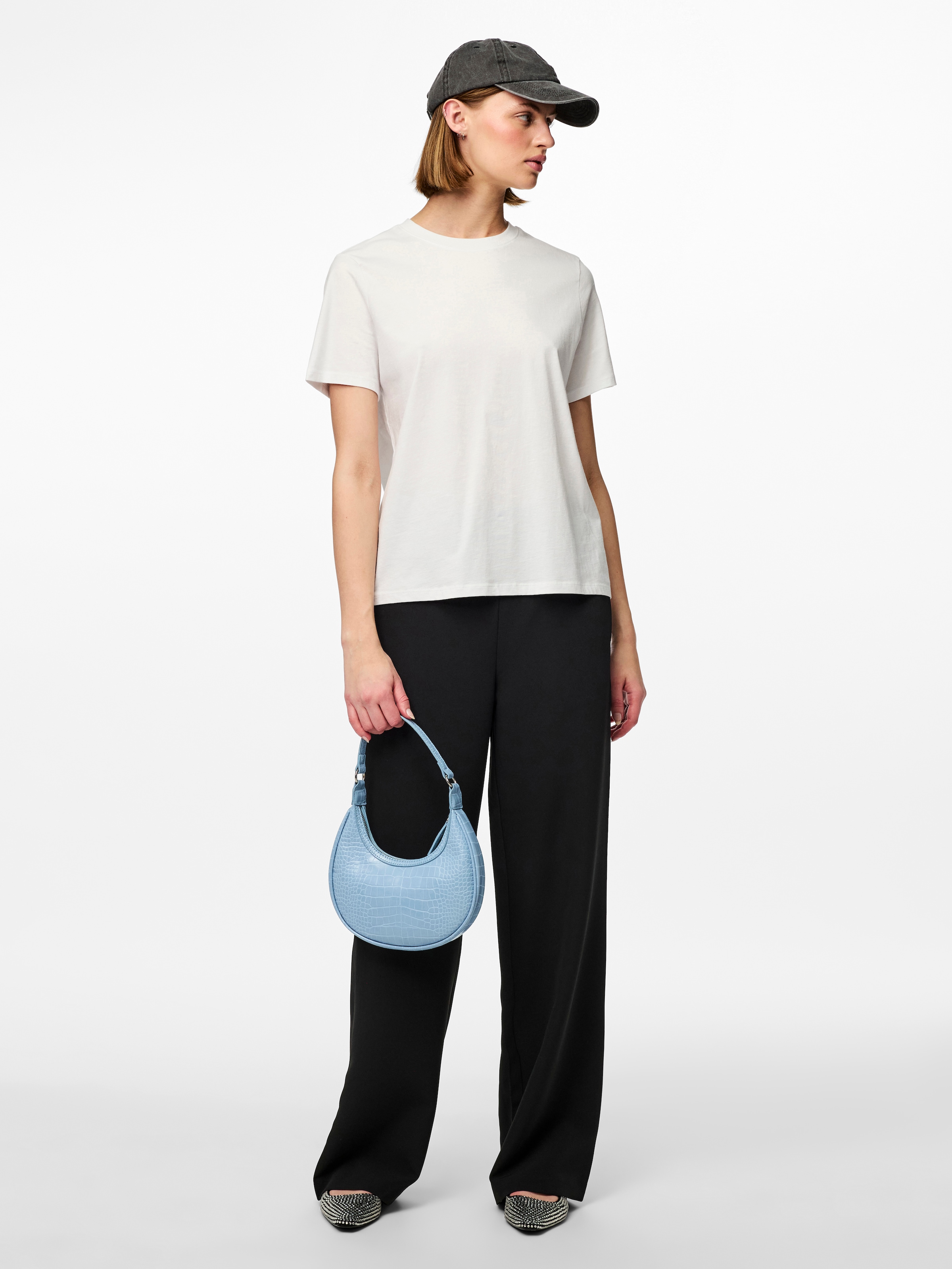 pieces Anzughose »PCBOSELLA HW WIDE PLAIN PANT NOOS«