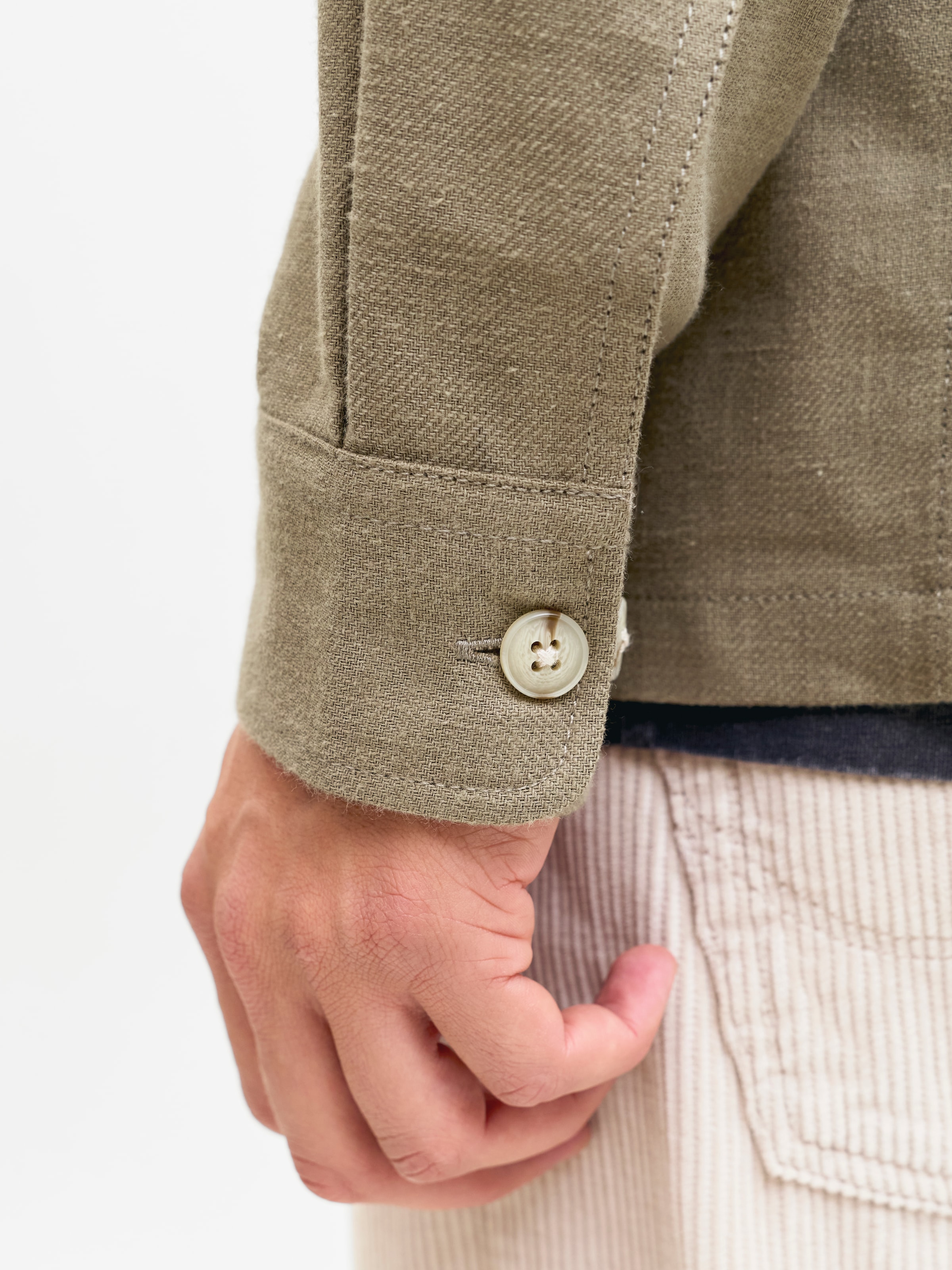 Jack & Jones Langarmhemd »JPRBLURAYLE LINEN BL. SOLID LS SHIRT SN«