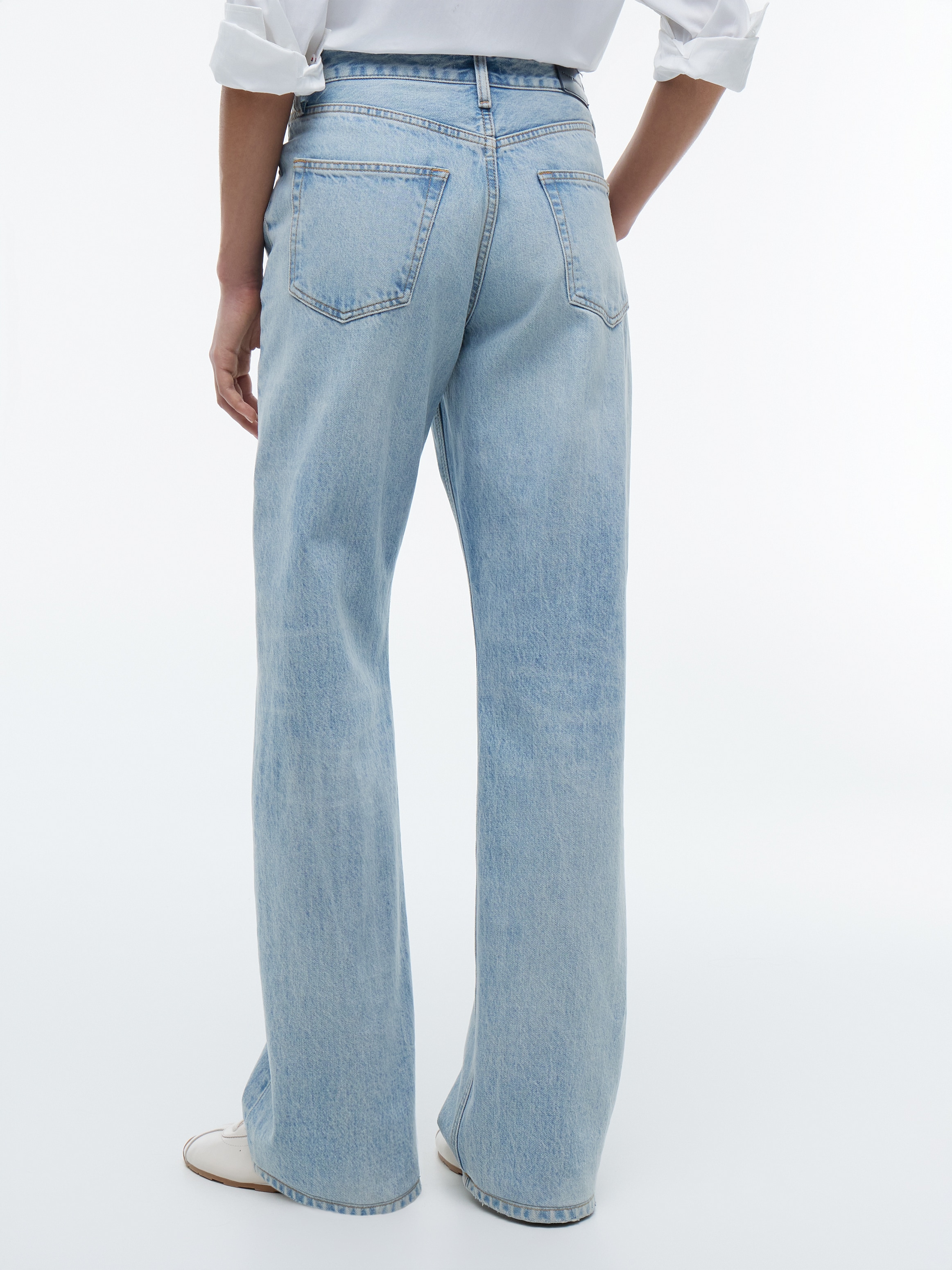 Tommy Hilfiger Straight-Jeans »LOOSE STRAIGHT CAM RW« Baumwolle, straight fit, regular waist