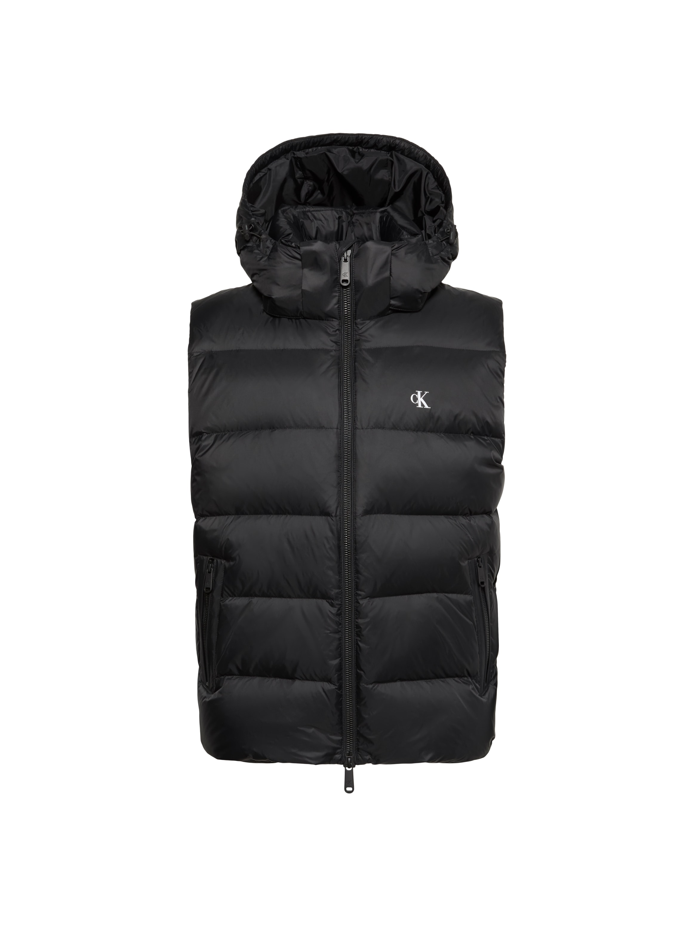 Calvin Klein Jeans Steppweste »NYLON ZIP OFF HOOD« Regular fit mit abnehmbarer Kapuze