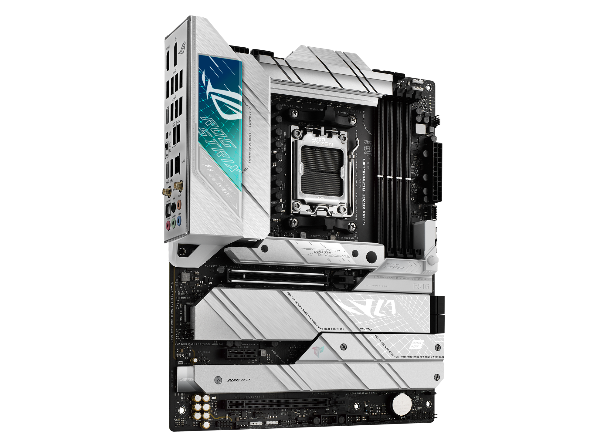 Asus Mainboard »ROG STRIX X670E-A GAMING WIFI«, Ryzen 7000, ATX, DDR5 Speicher, 4x M.2, USB 3.2