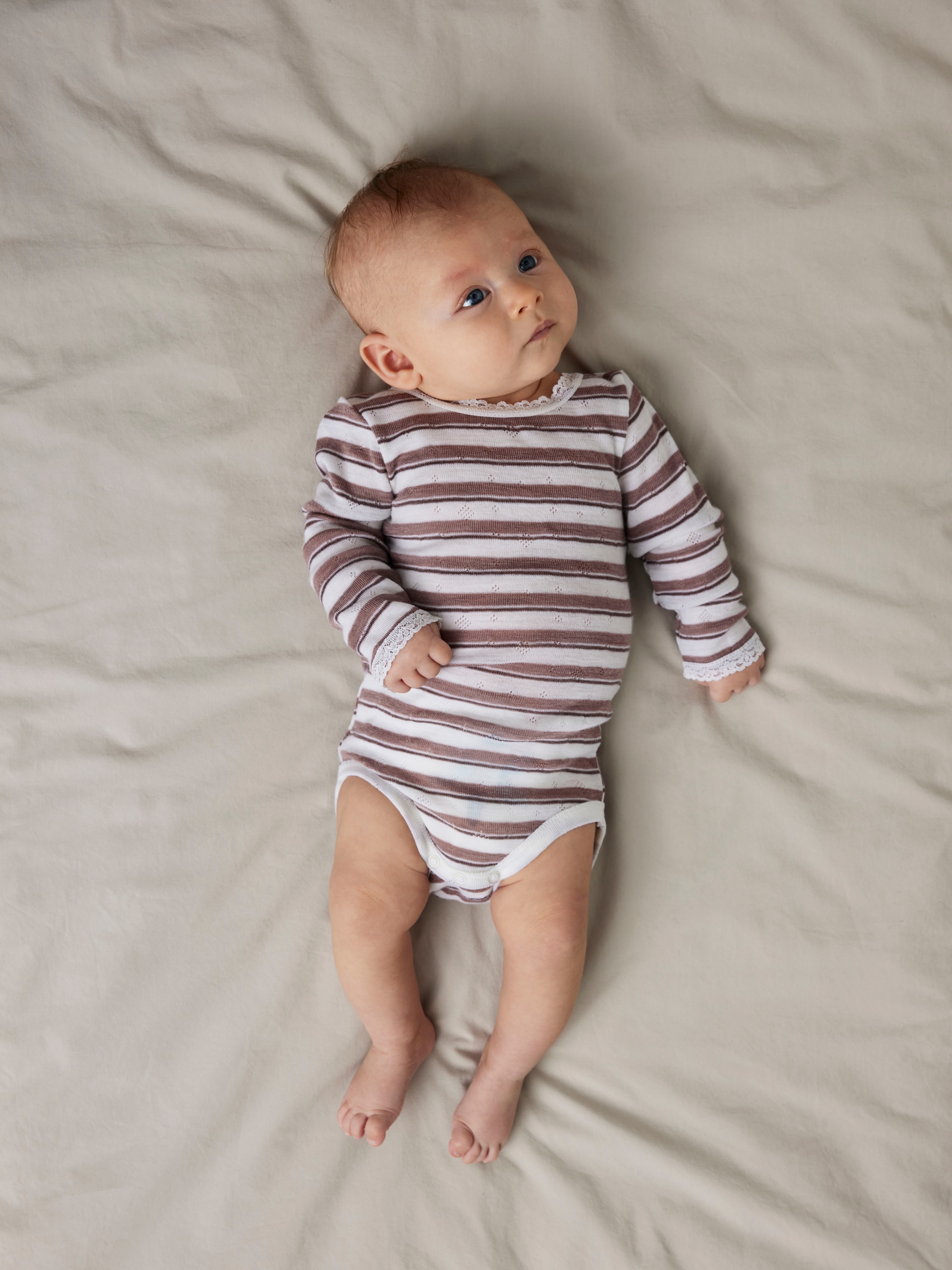 Name It Langarmbody »NBFWANG WOOL NEEDLE LS BODY NOOS«, aus reiner Merinowolle