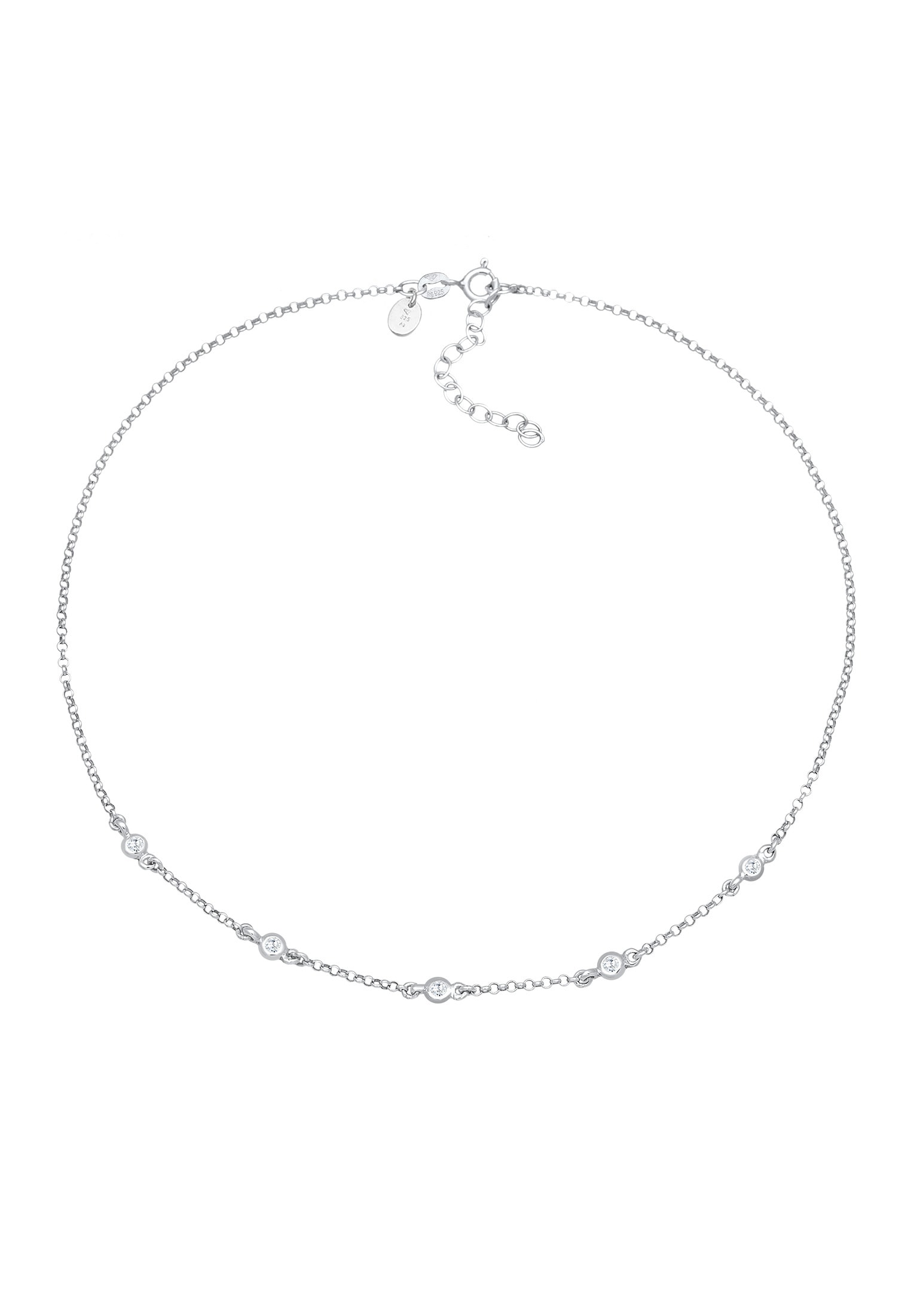 Elli Premium Choker »Halskette Choker Topas Elegant 925 Silber«