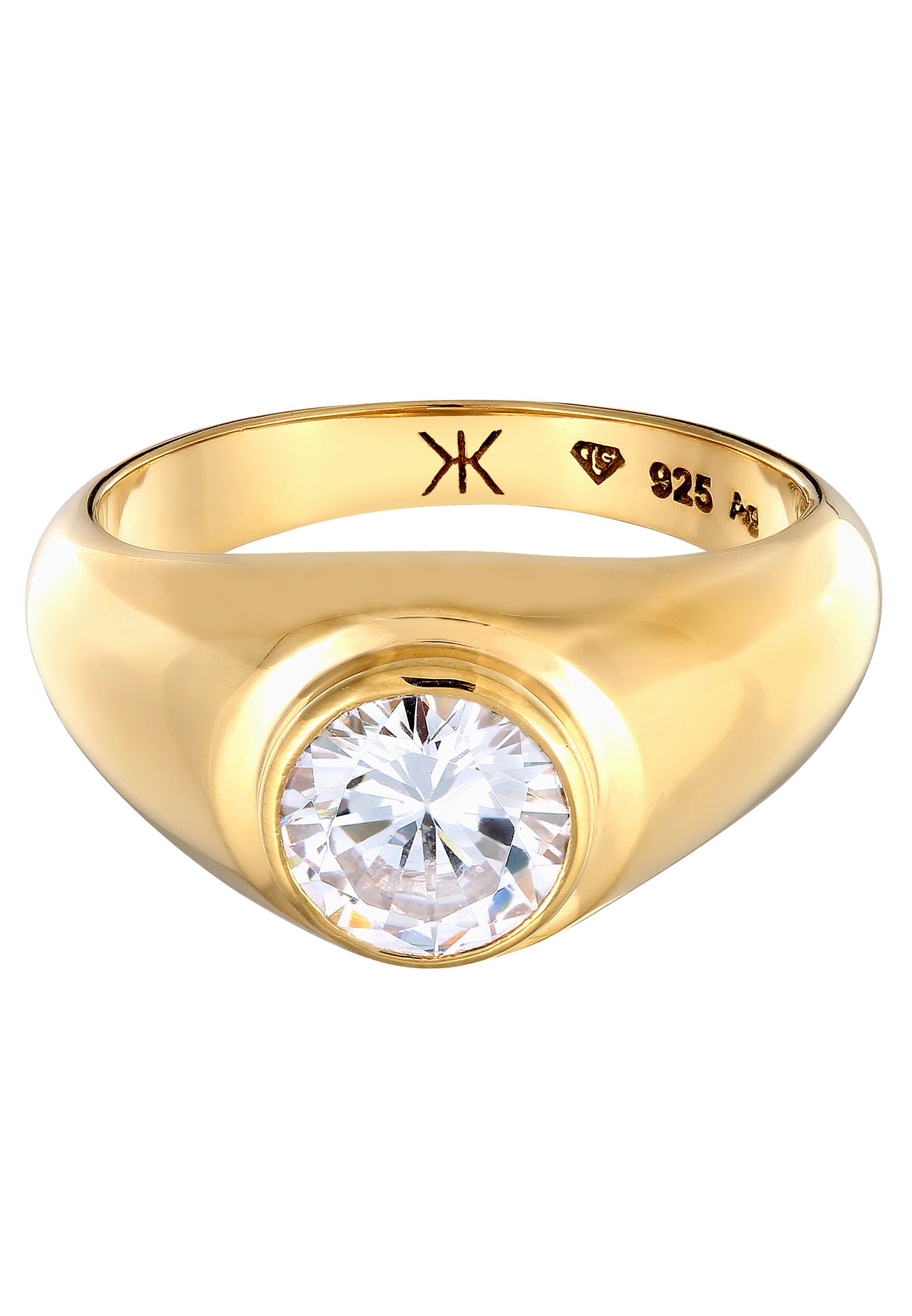 Kuzzoi Partnerring »Ring Zirkonia Weiß 925 Sterling Silber«