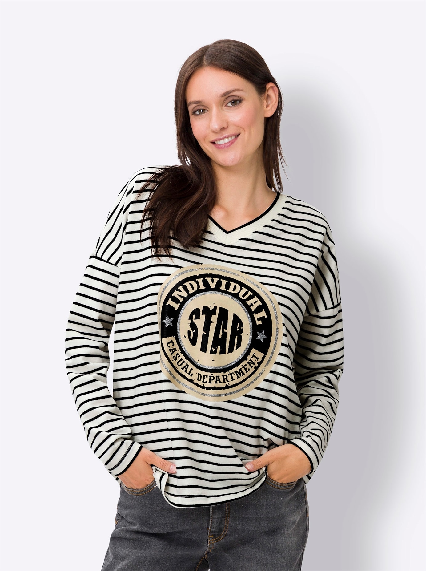 heine Langarmshirt »Ringelshirt«, (1 tlg.)