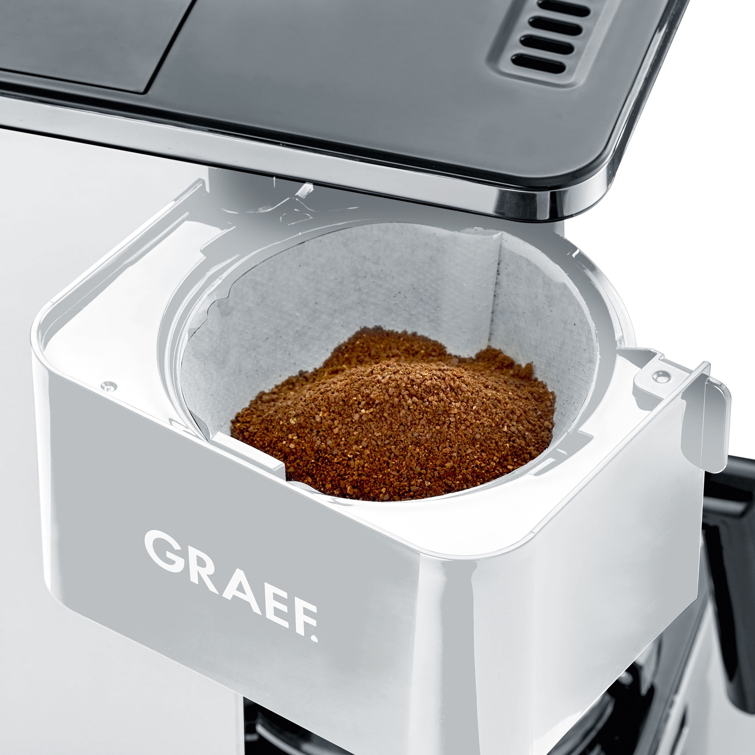 Graef Filterkaffeemaschine »FK 401« 1,25 l Kaffeekanne Papierfilter 1x4 mit Glaskanne, weiß