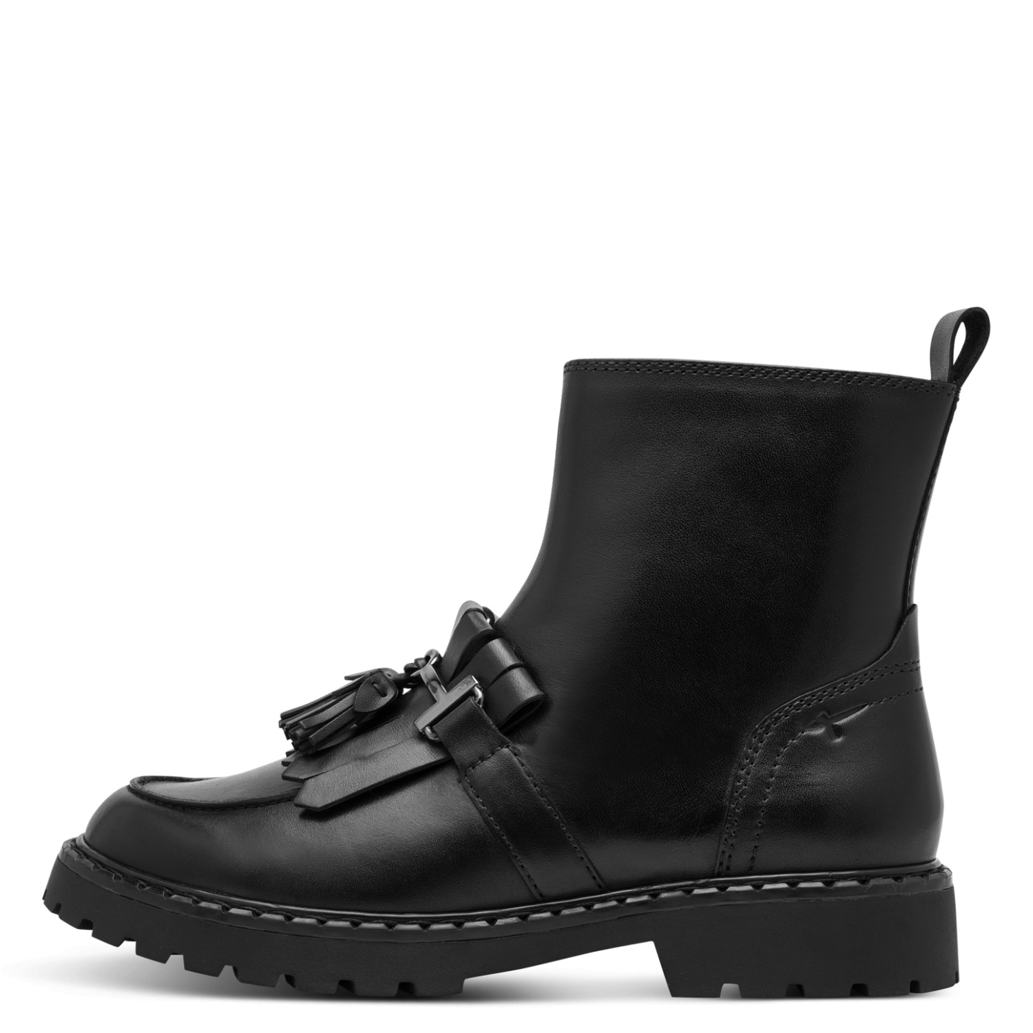 Tamaris Stiefelette  Blockabsatz, Boots mit trendigen Fransen und Quasten