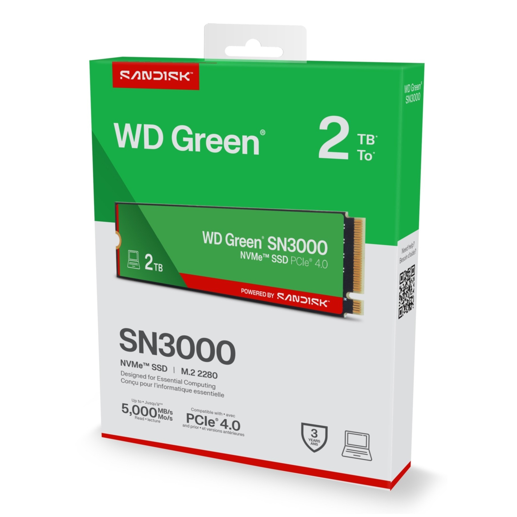 Sandisk interne SSD »WD Green SN3000 NVMe« 2 TB