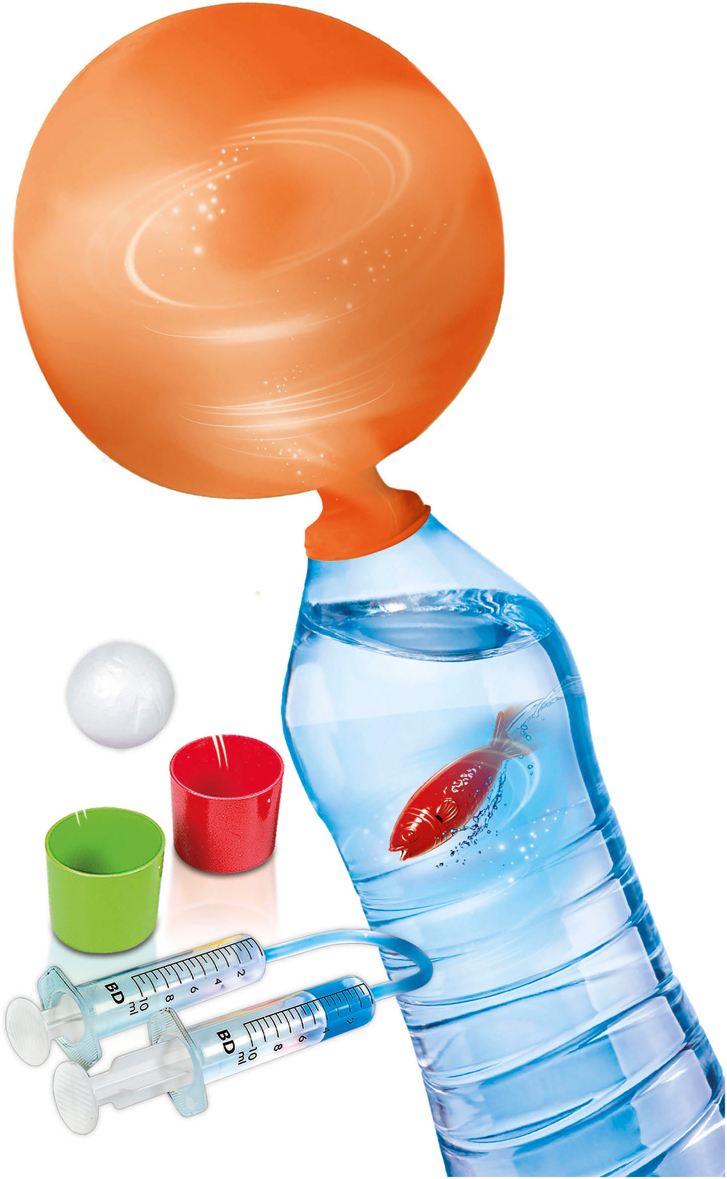 Clementoni® Experimentierkasten »Galileo Lab, Experimentiere mit Luft und Wasser«, Made in Europe