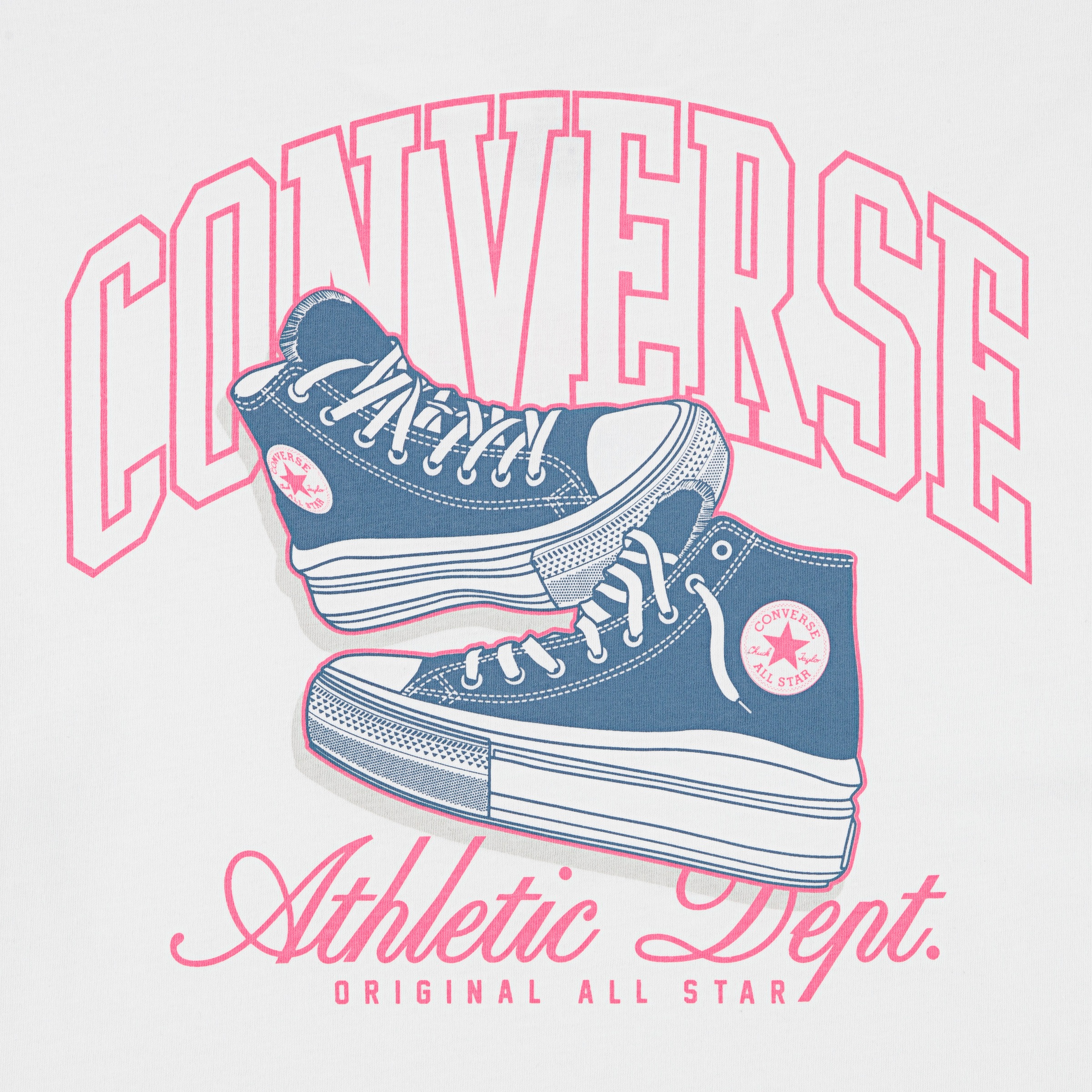 Converse T-Shirt »CNVG CHUCK TAYLOR BOYFRIEND T-« für Kinder und Jugendliche, sportlicher Stil, leichtes Material