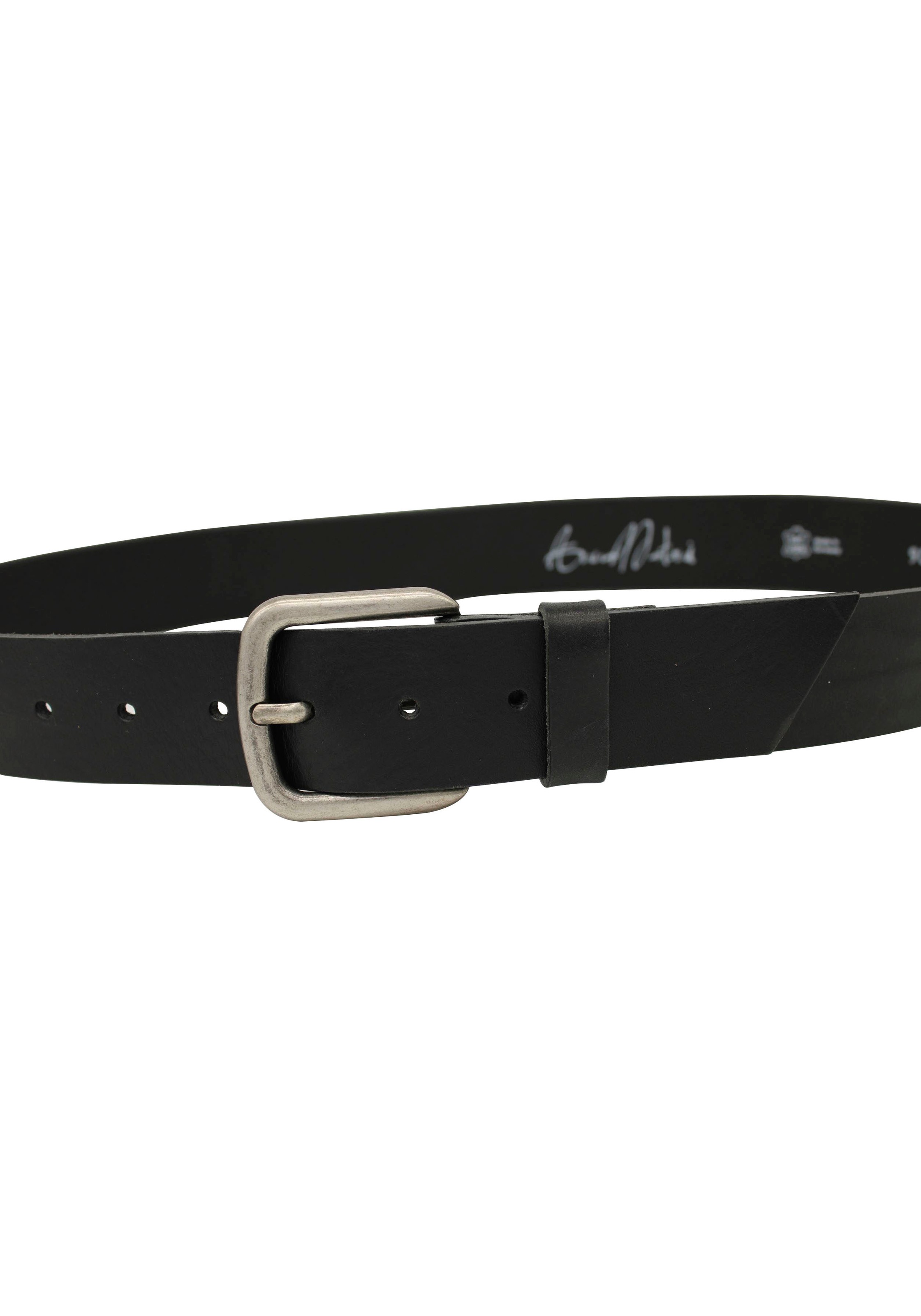 Annamatoni Herren Ledergürtel Rustikale Optik in schwarz, Größe 85