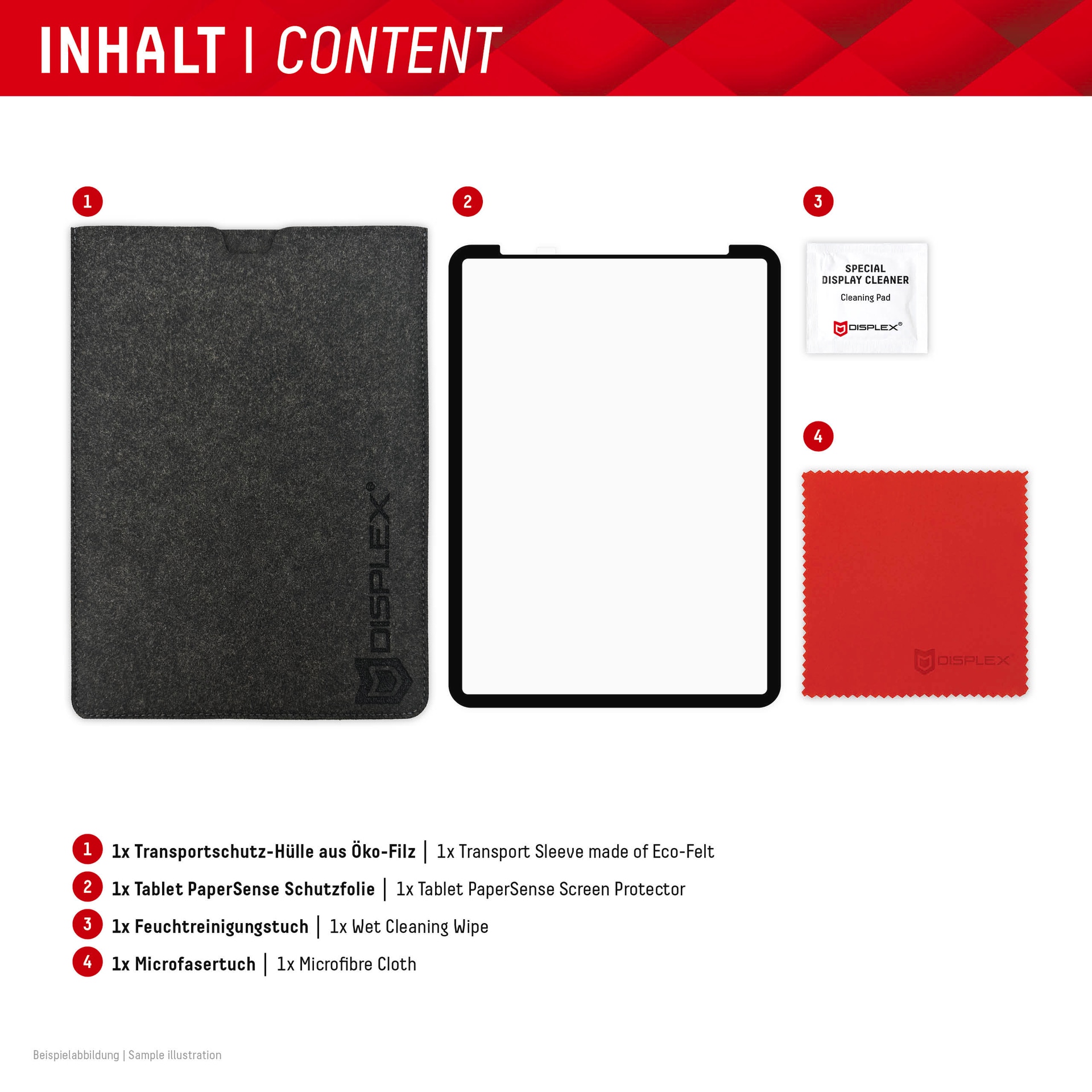 Displex Displayschutzfolie »Tablet PaperSense« für Apple iPad Pro 11 (1./2./3./4. Gen.);Apple iPad Air (4./5. Gen.) Schreiben wie auf Papier