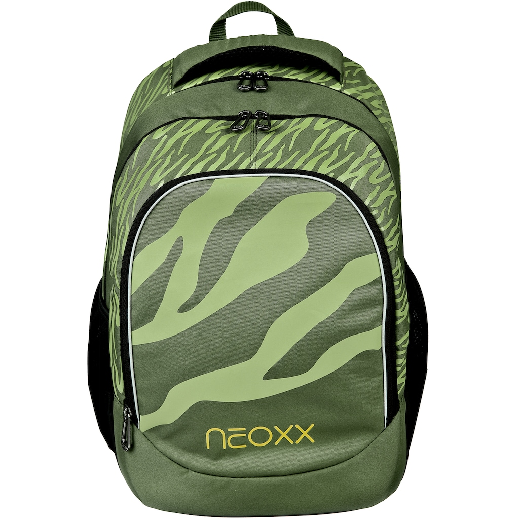 neoxx Schulrucksack »Fly, Ready for Green«, Reflektionsnaht