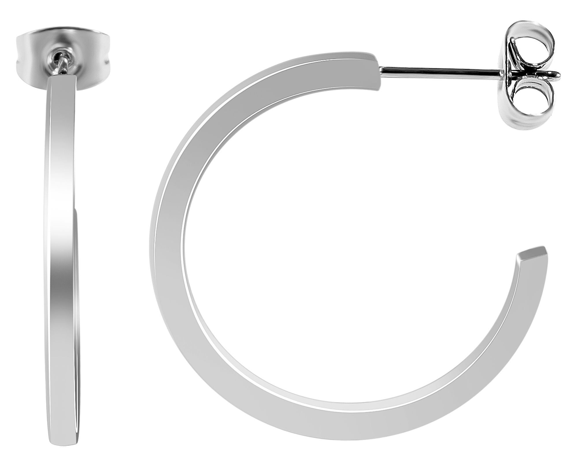 Adelia´s Paar Creolen »Damen Ohrringe ¿ Creole aus Edelstahl«