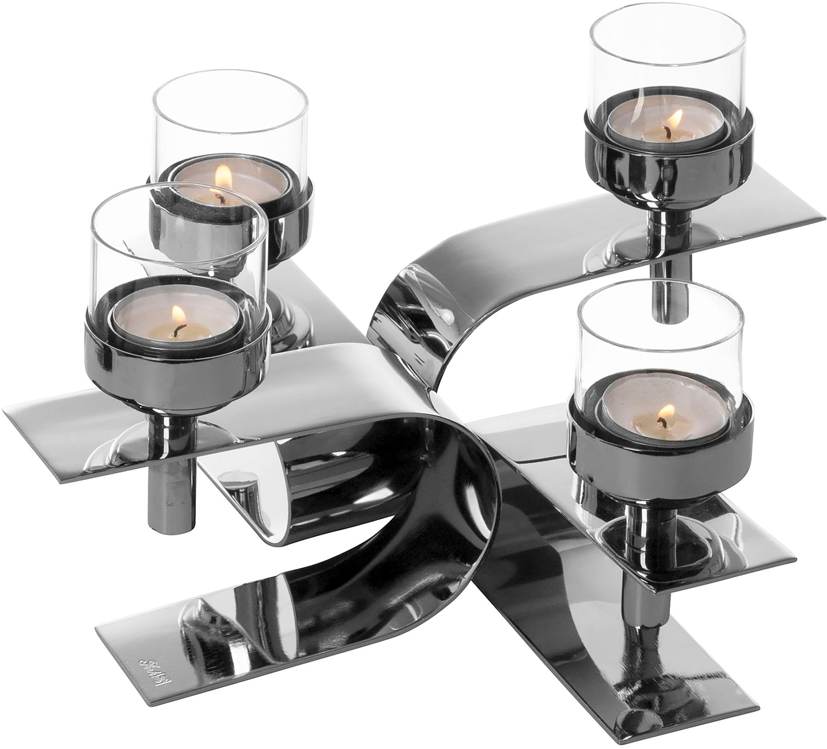 Fink Kerzenhalter »PASSIONA, mit kaufen (1 Teelichthalter Adventsleuchter«, bei Glaseinsatz, 4-flammig St.), OTTO