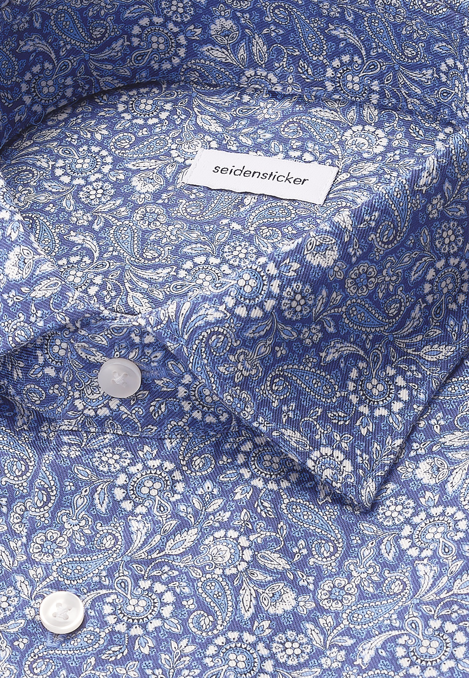 seidensticker Businesshemd »Schwarze Rose«, Regular 1/1 Kentkragen Paisley