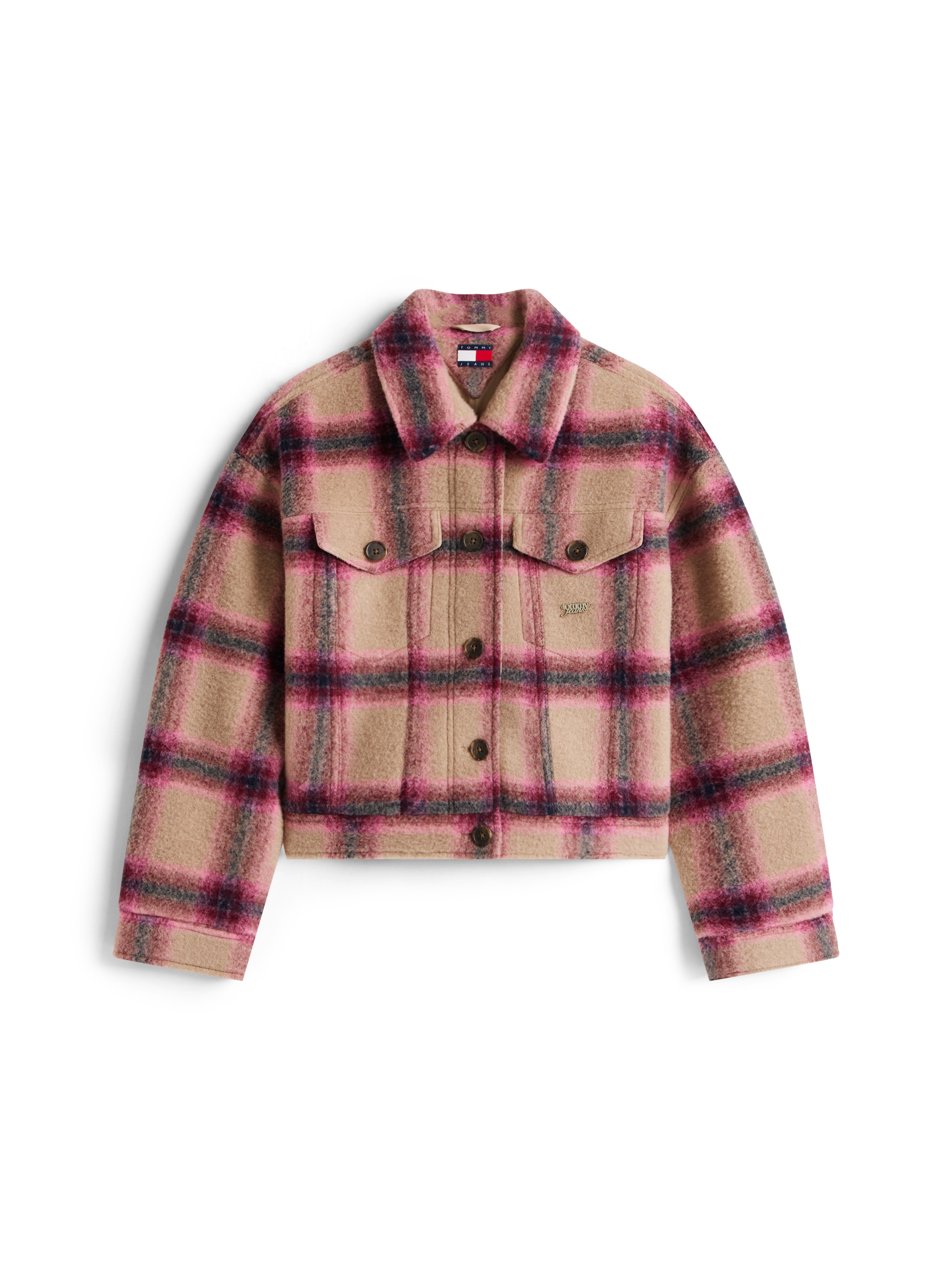 Tommy Jeans Hemdjacke »TJW WOOL TRUCKER JACKET«, mit Wolle