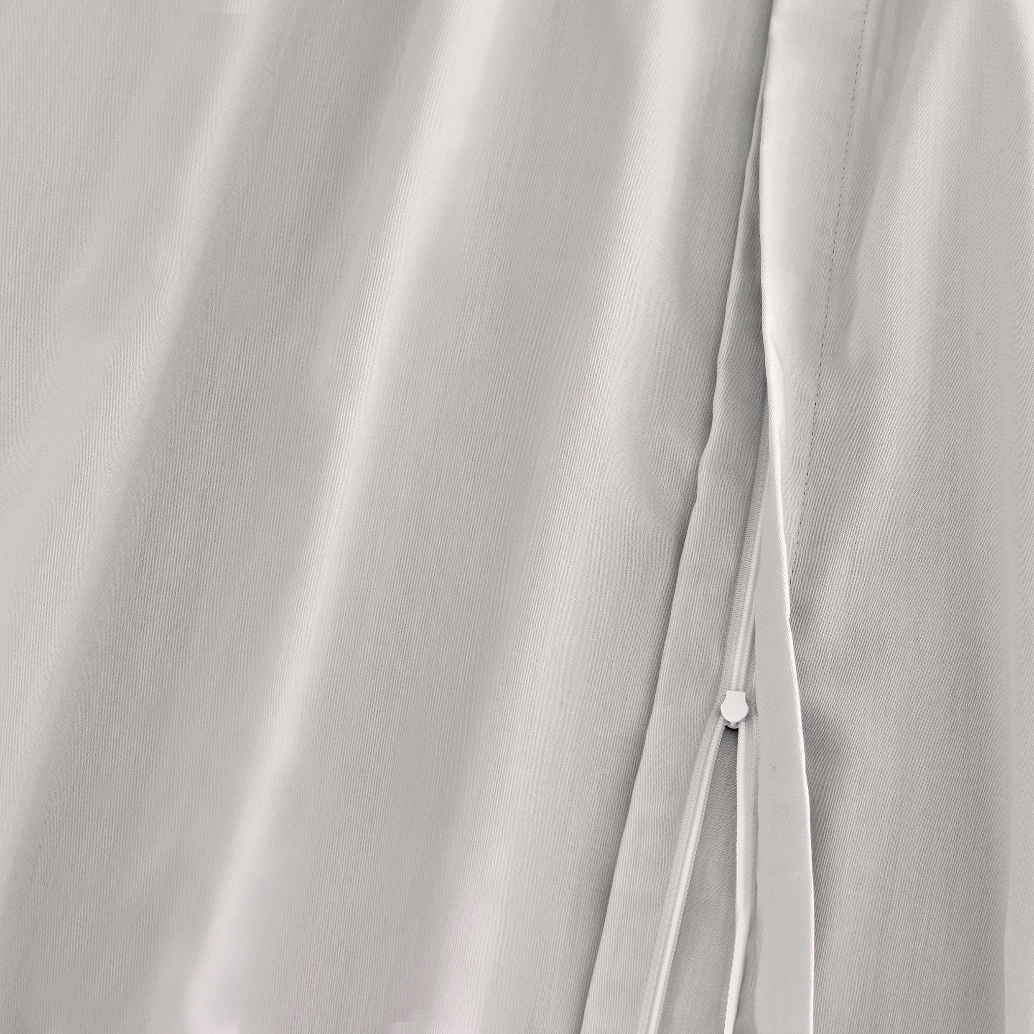 Florella Bettwäsche »Uni silber Edel-Satin,  100% Baumwolle« 2 Stk.
