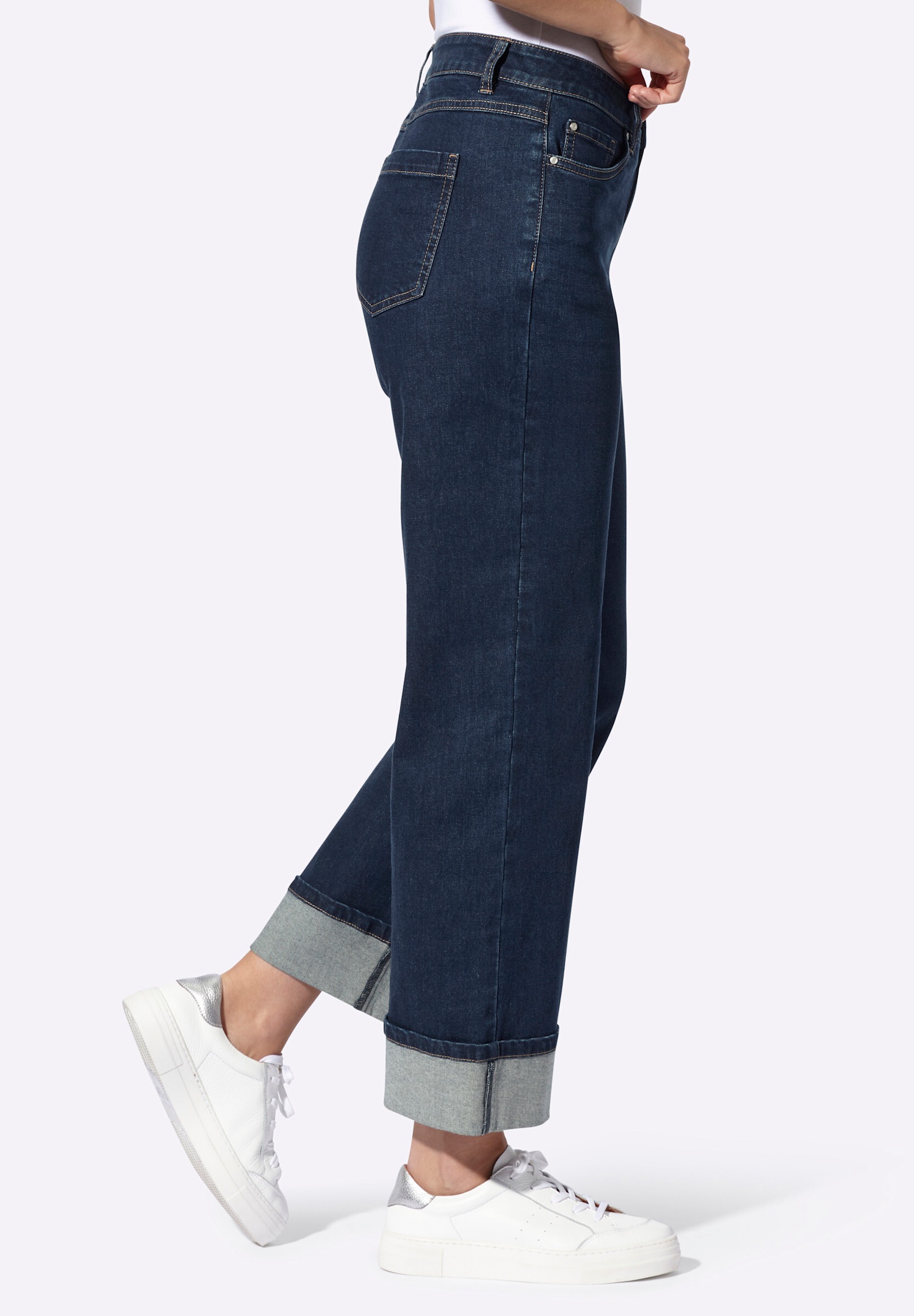 heine 5-Pocket-Jeans »Jeans 5-Pocket-Jeans mit weitem Bein«