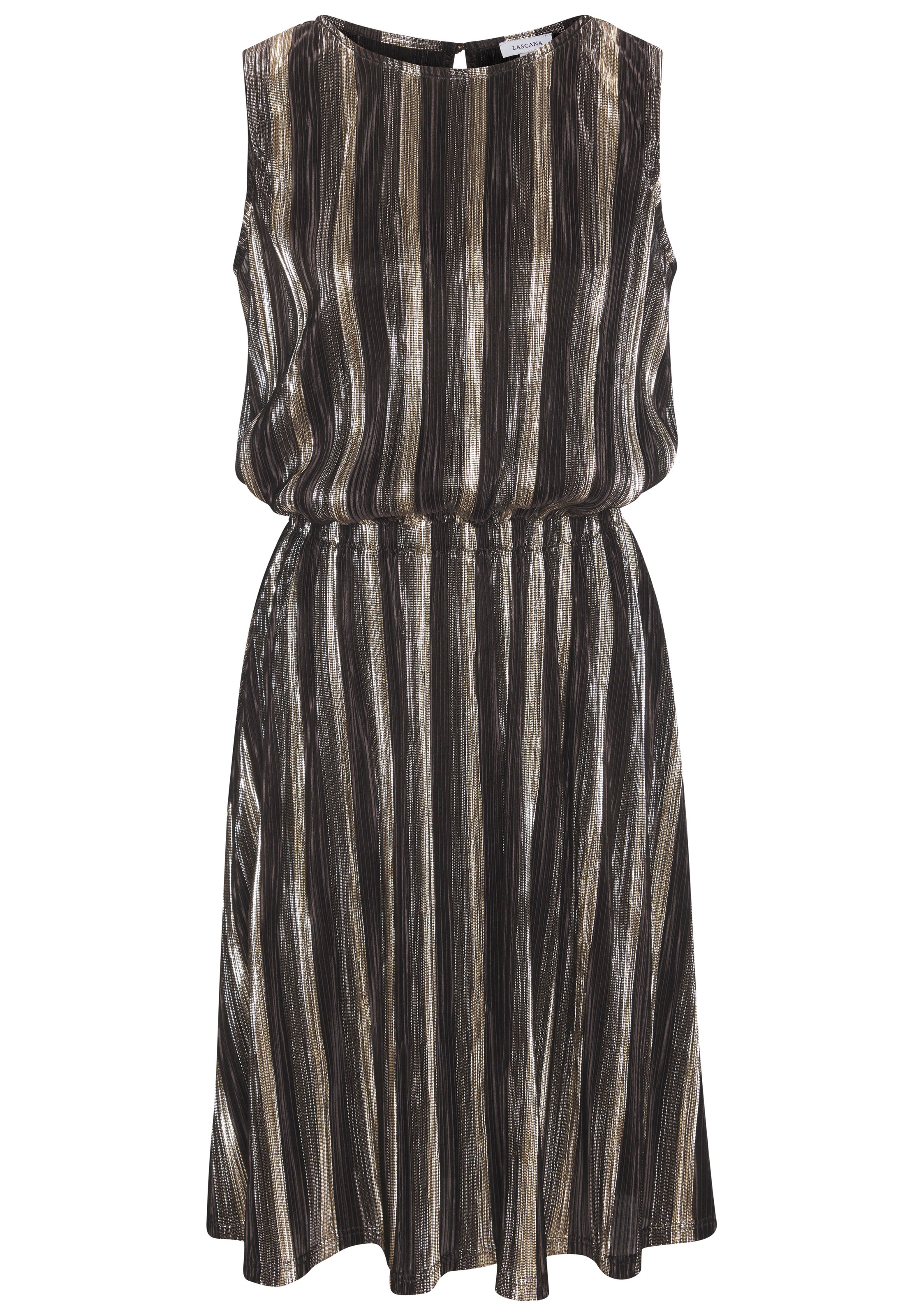 LASCANA Partykleid Ohne Taschen mit Streifenmuster, festlich
