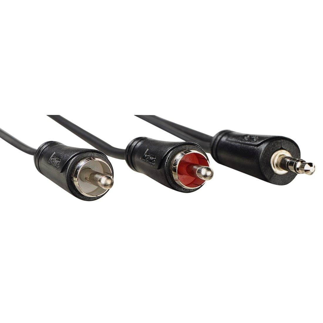 Hama Audio-Kabel »Audio Kabel, 3,5-mm Klinkenstecker, 2 Cinch Stecker, Stereo«, Cinch-3,5-mm-Klinke, 150 cm