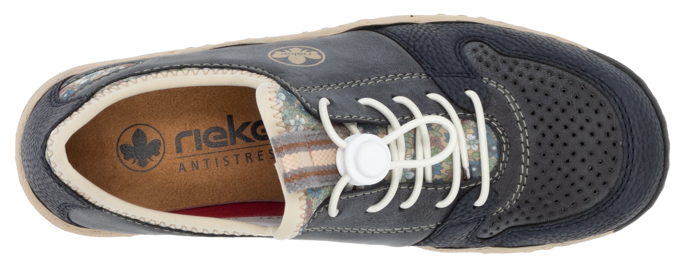 Rieker Schnürschuh, mit elastischem Gummizug