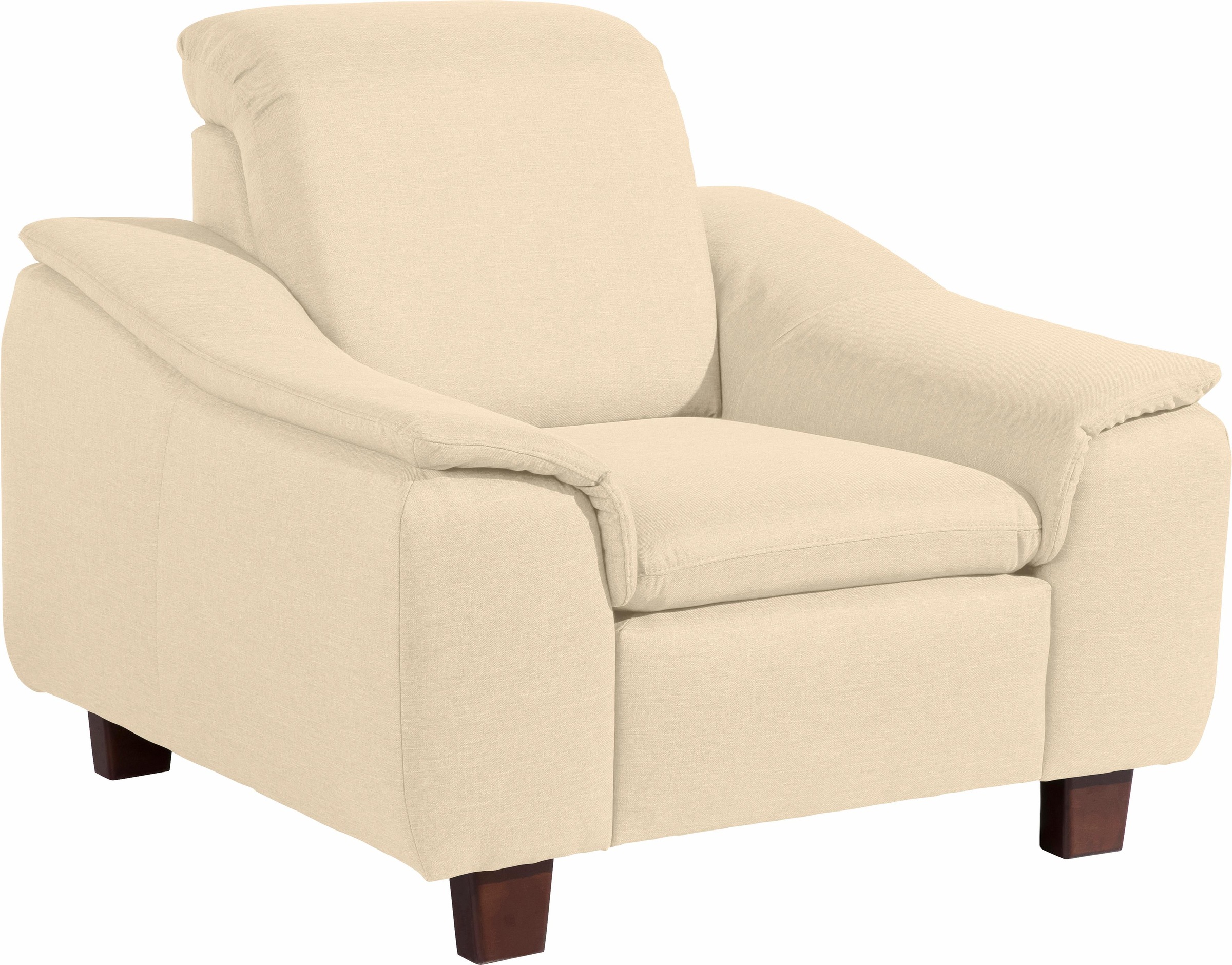 Max Winzer® Sessel »Alessio, Loungesessel, geschwungene Formensprache, hoher Sitzkomfort«, bequem mit abgerundeter Rückenlehne, aktuelle Mattenoptik