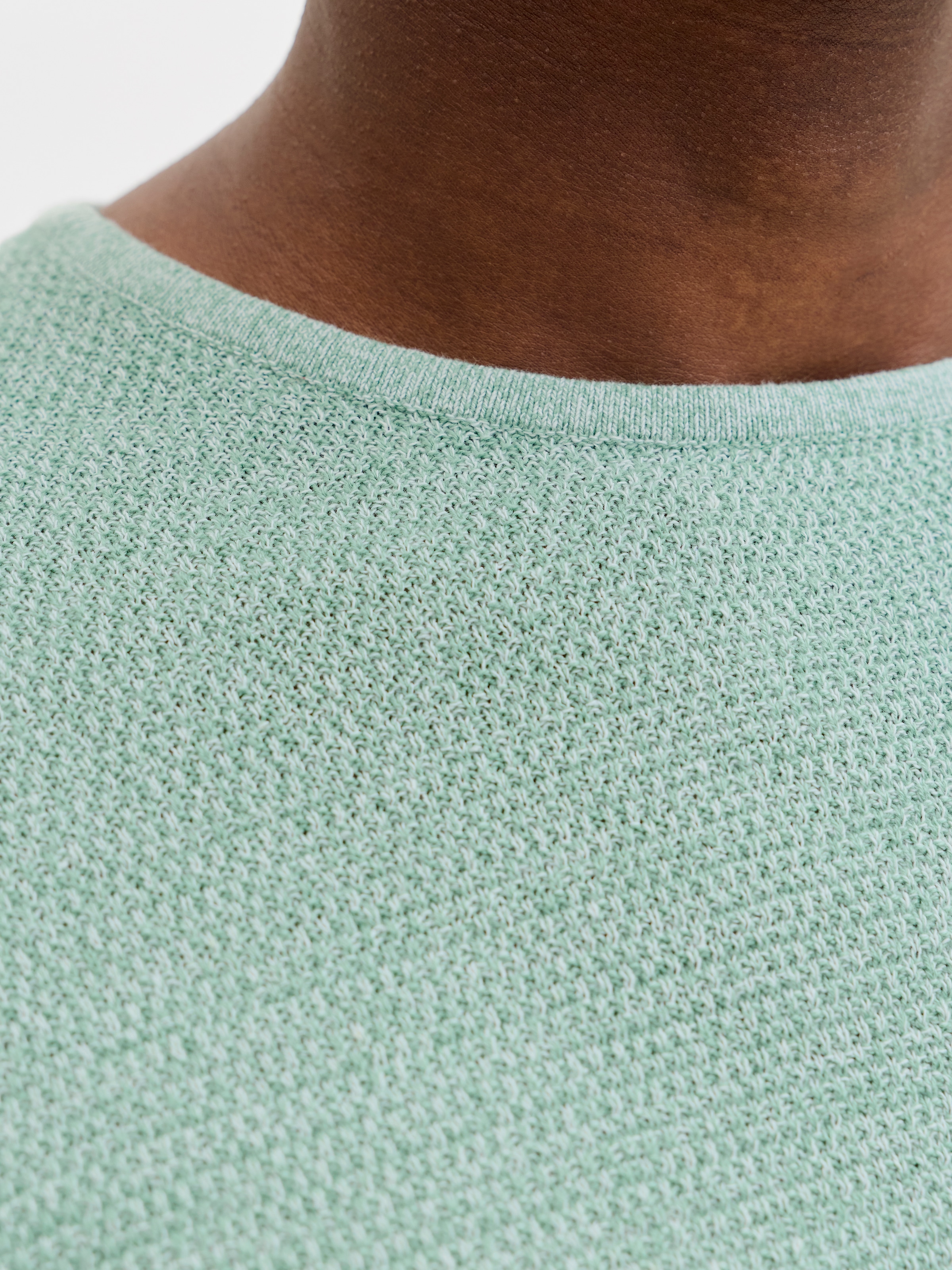 Jack & Jones Rundhalspullover »JJEGEORGE KNIT CREW NECK NOOS« mit Strick Optik