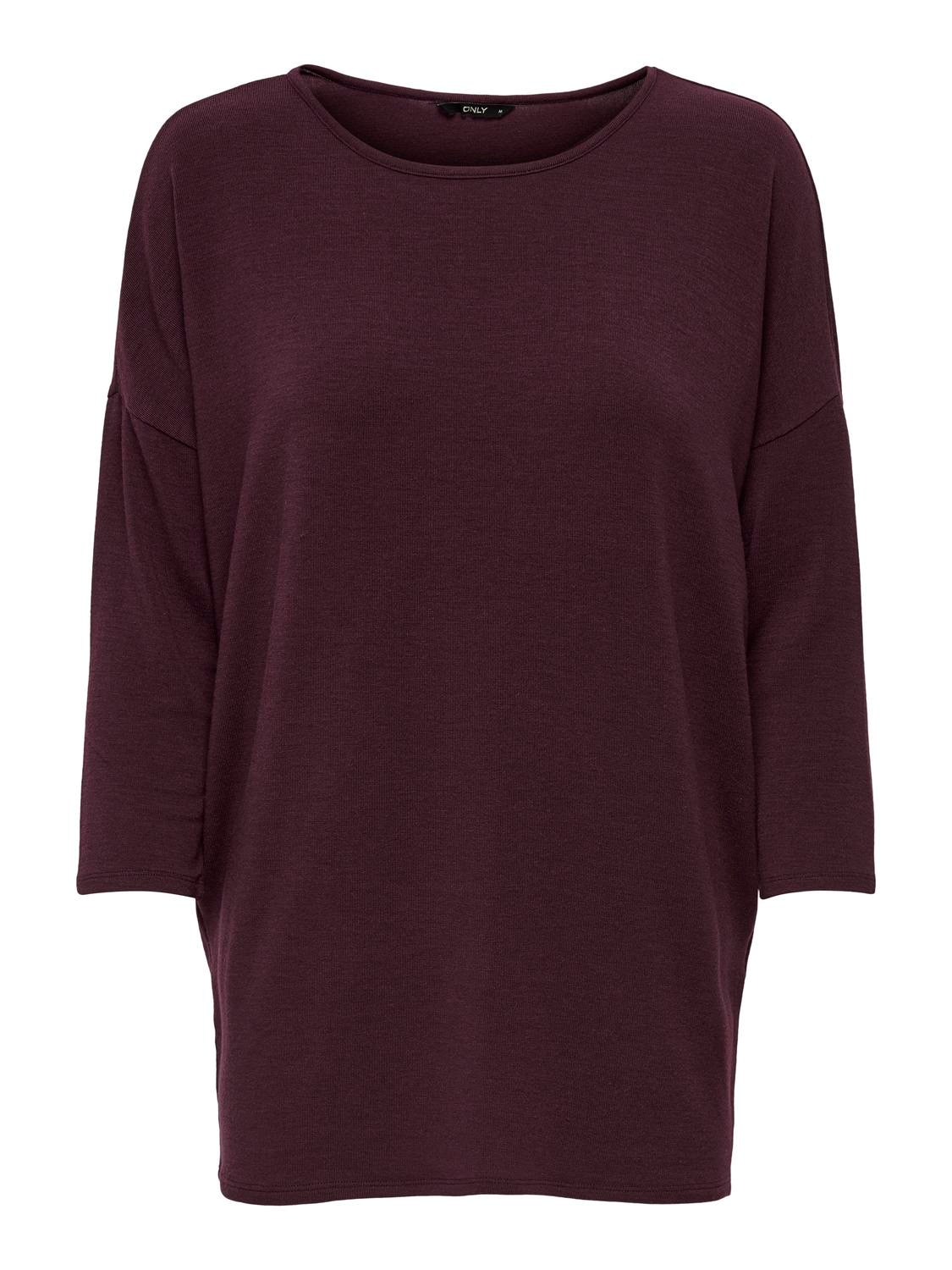 ONLY 3/4-Arm-Shirt »ONLGLAMOUR 3/4 TOP JRS NOOS« Materialmix, loose fit