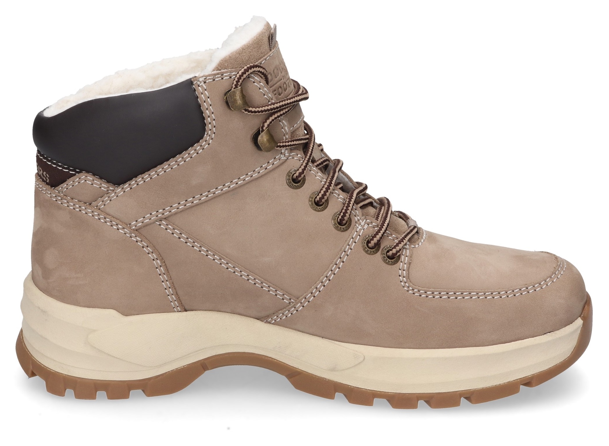 Dockers by Gerli Winterstiefel, High Top Sneaker, Schnürboots mit weich gepolstertem Schaftrand