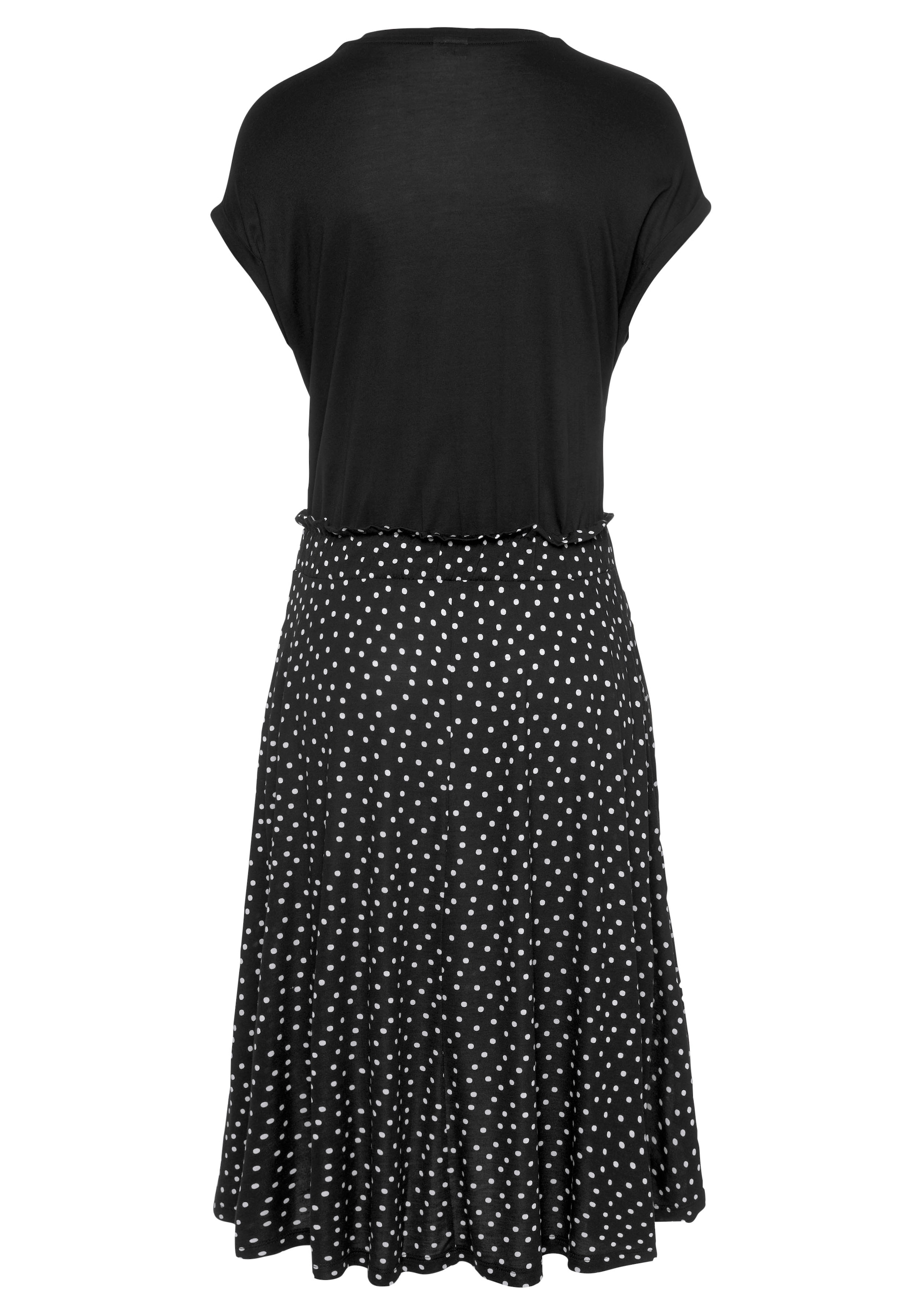 Beachtime Jerseykleid, mit Paperbag-Bund und Taschen, Druckkleid,  sommerlich, elegant online bei OTTO