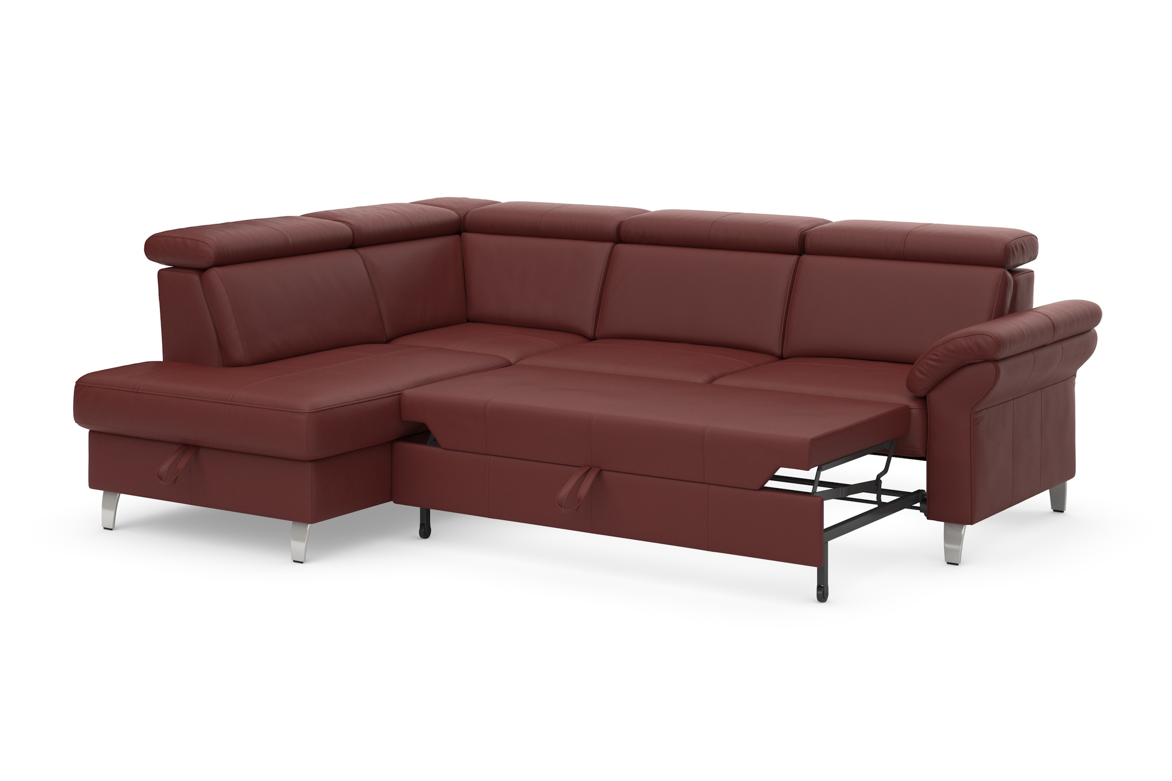sit&more Ecksofa, inklusive Kopfteilverstellung, wahlweise mit Bettfunktion und Bettkasten