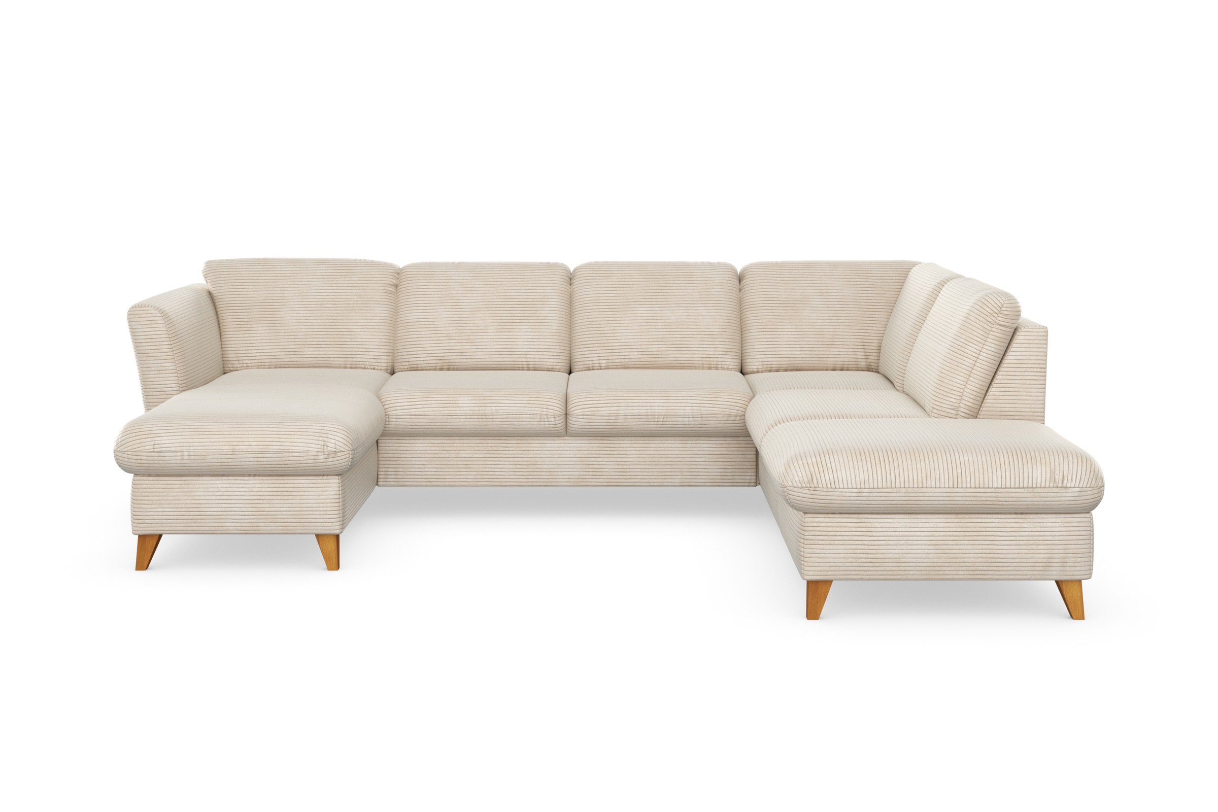 Home affaire Wohnlandschaft »Trelleborg U-Form« wahlweise mit Bettfunktion und Bettkasten, inkl. Federkern-Polsterung