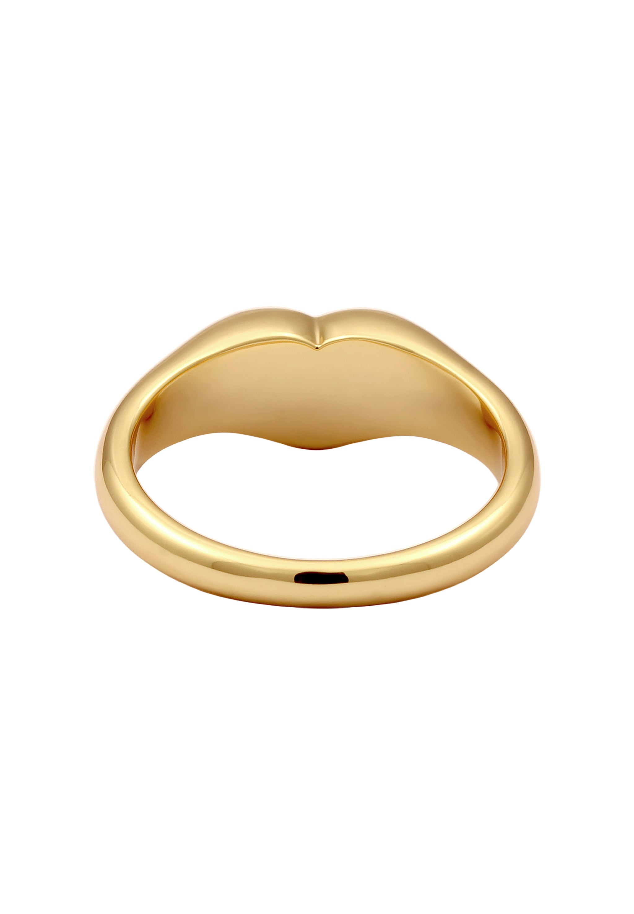 Elli Siegelring »Ring Siegelring Herz Goldfarben für Damen«
