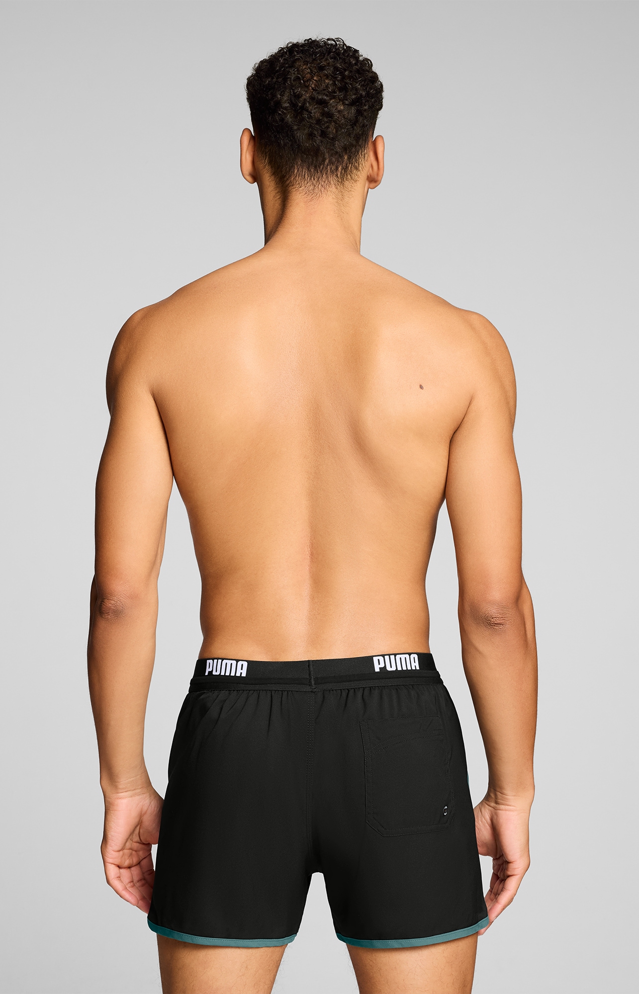 PUMA Badeshorts »PUMA SWIM MEN TRACK SHORT SHORTS« mit Gummizug und Bindekordel
