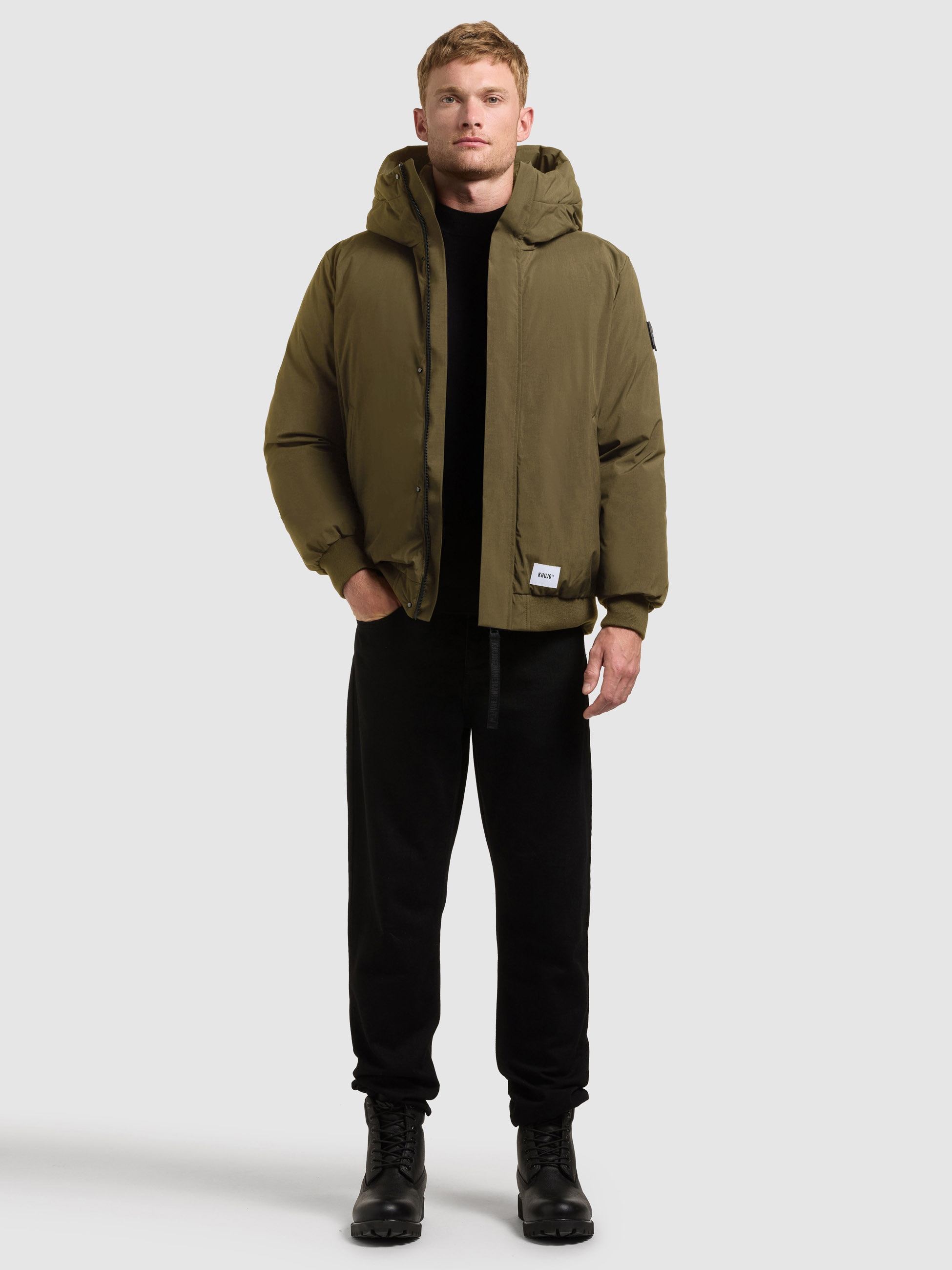 khujo Winterjacke »BENSON« mit Kapuze abnehmbare Rucksackträger in der Innenseite